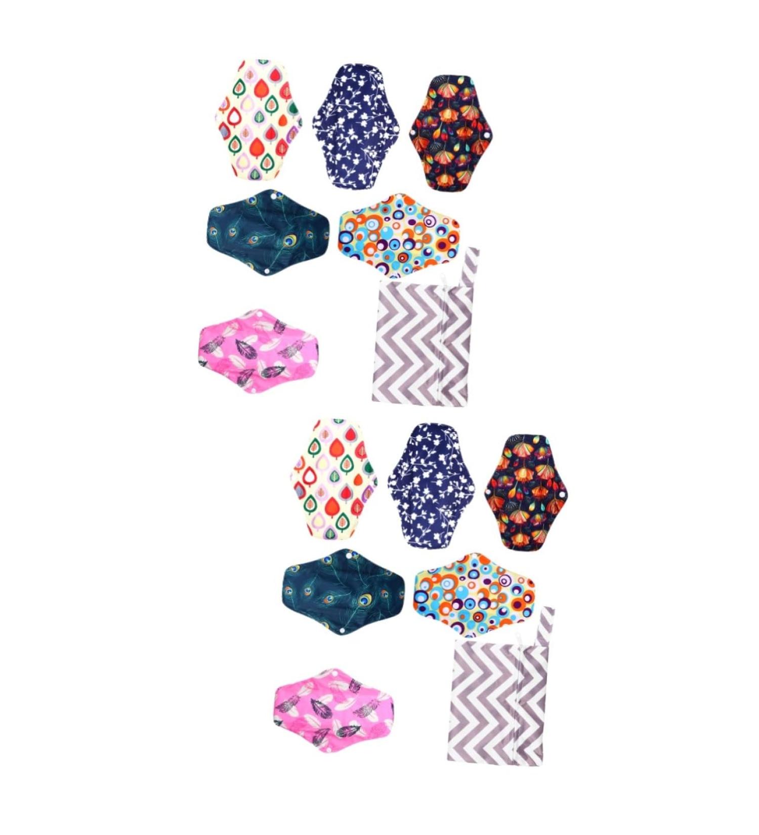 Buy Minkissy 12-Piece Portable Storage Bag for Women's Bandages & Menstrual Pads Eco-Friendly Bamboo & Reusable Design - Buy Online on GoSupps.com