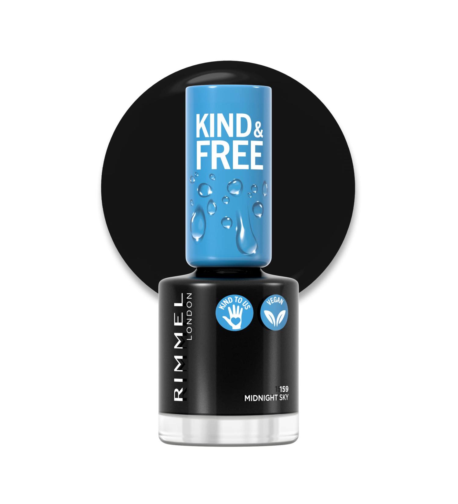 Rimmel London Kind and Free Clean Nail Polish 8ml 159 Midnight Sky - Buy Online on GoSupps.com