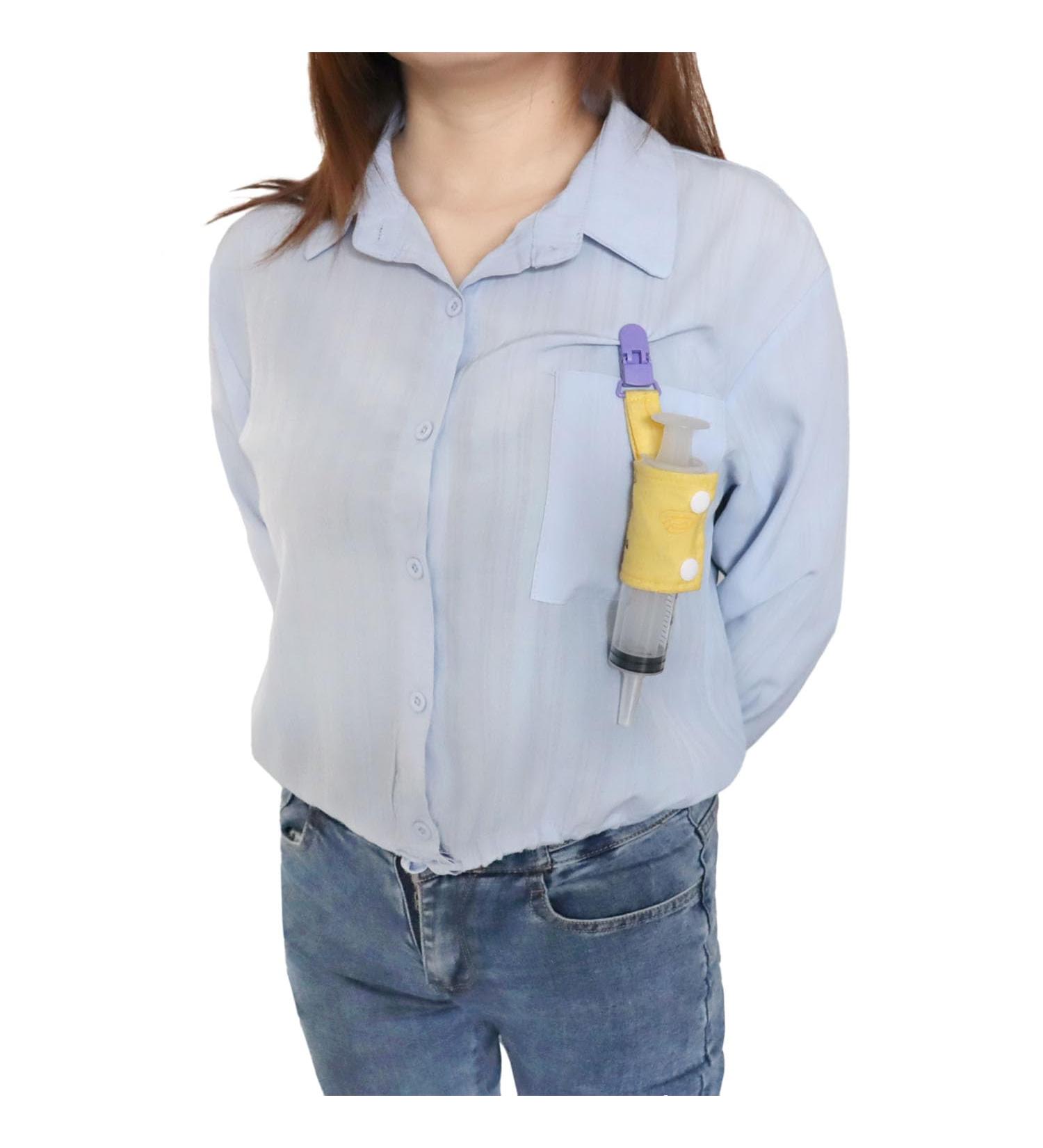 2 Pack 60mL G Tube Holder for Feeding Tube - Tubie Clip Set for Easy and Secure Feeding - Buy Online on GoSupps.com