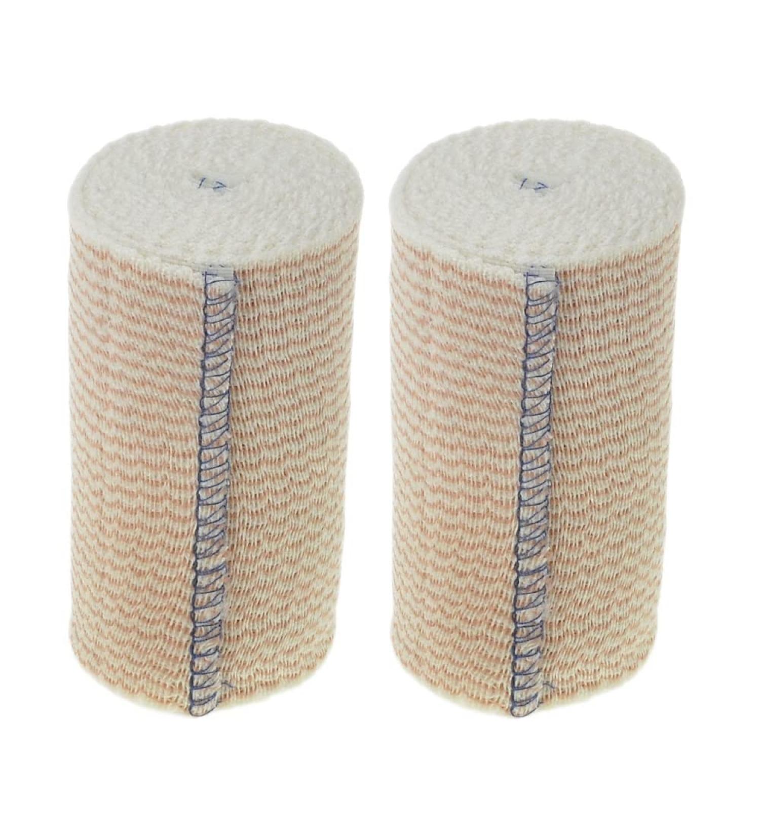 Dealmed 4 & 2 Elastic Bandage Wraps | Self-Closure | 5 Yards Stretched | Compression Wrap | First Aid & Medical Facilities | Pack of 2 - Buy Online on GoSupps.com