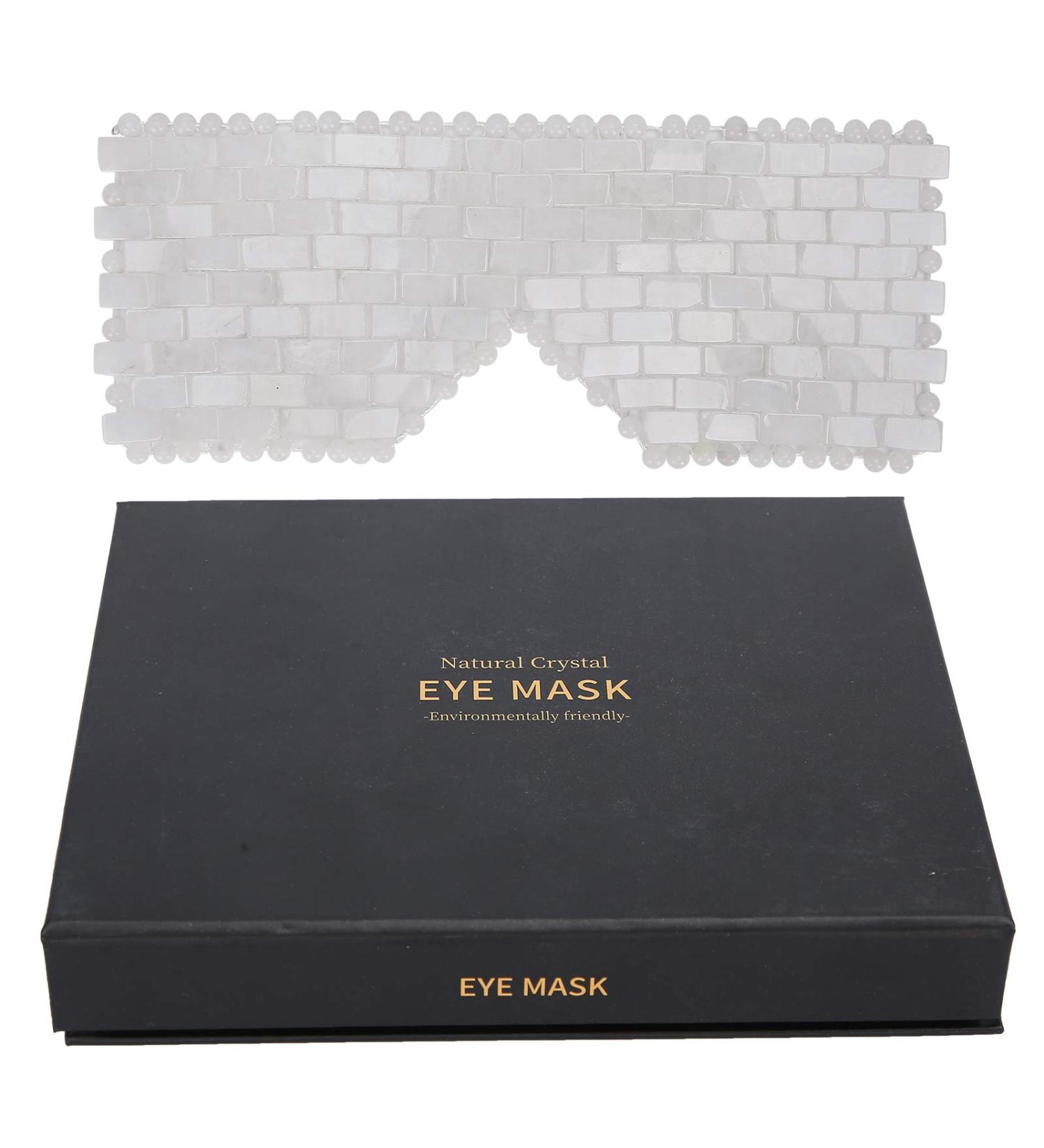 Jadestone Eye Relax Mask - Natural Facial Massager for Dark Circles & Sleep Care (White Jadestone) - Shop Internationally - Buy Online on GoSupps.com