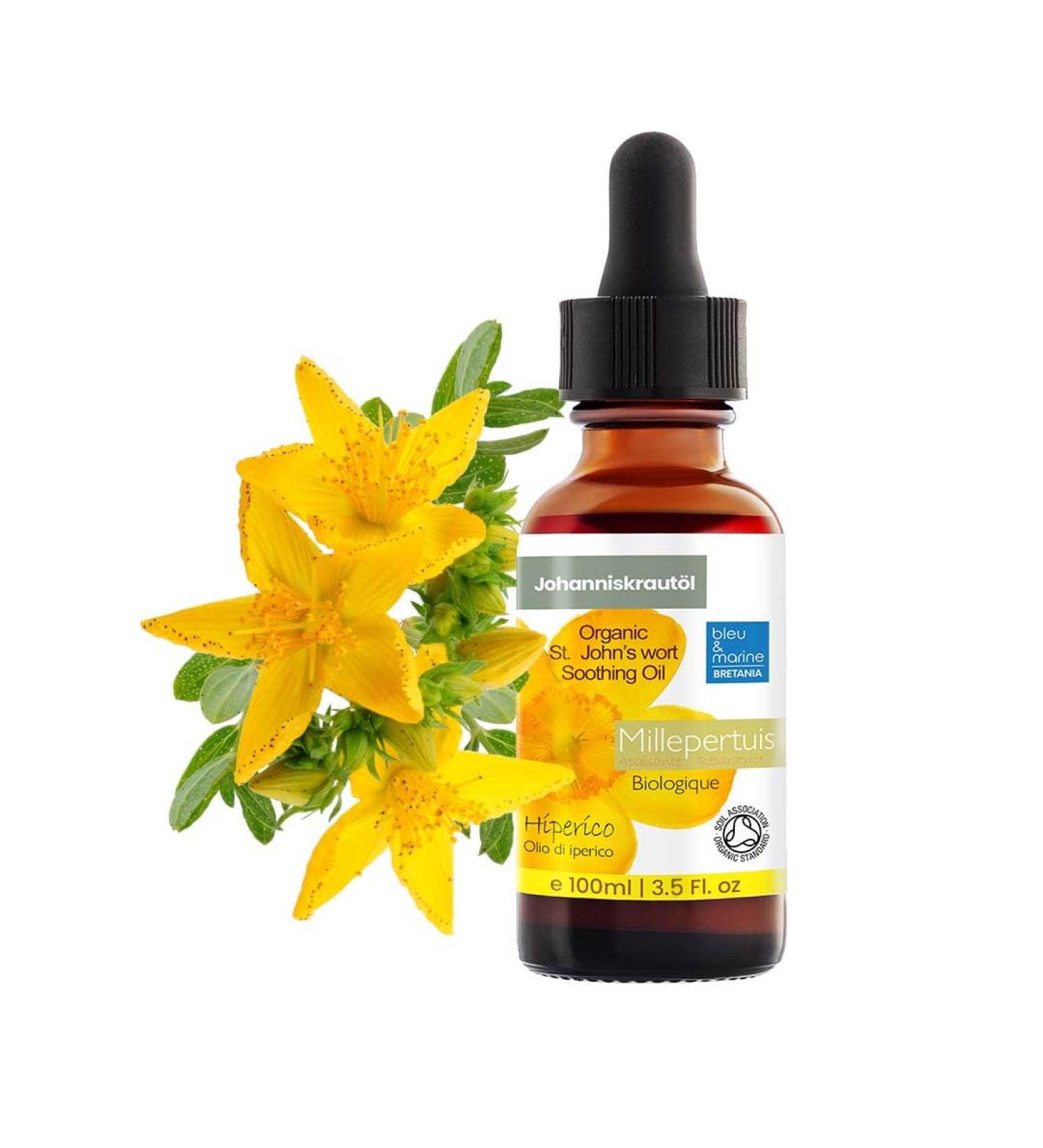 Buy Hypericum Drops - 100% Pure St. John's Wort Relaxing Massage Oil Concentrate Forte | Body Oil for Scars & Pregnancy Stripes - 100ml International Shipping - Buy Online on GoSupps.com