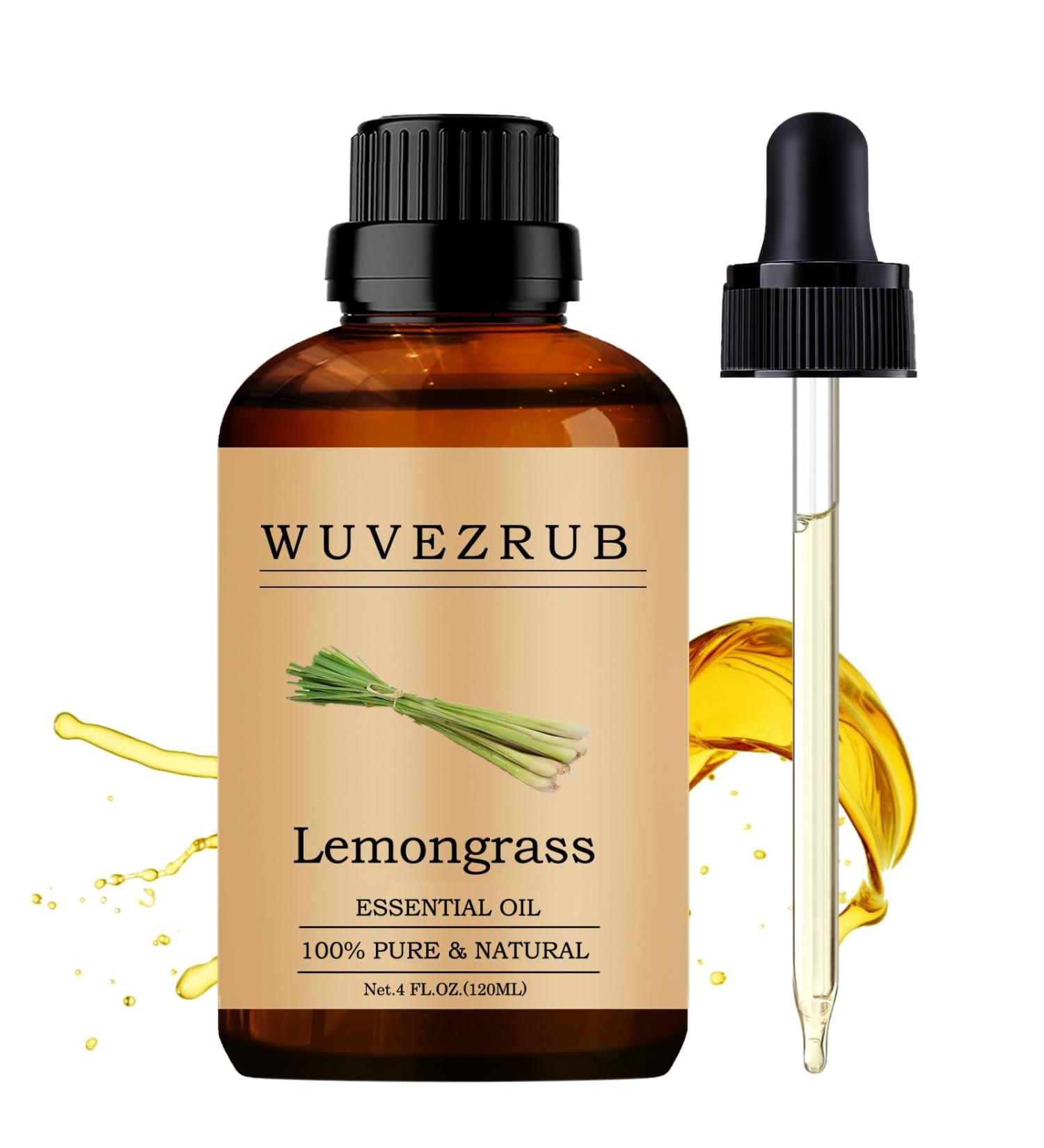 Lemongrass Essential Oils 120ML 100% Pure and Natural Essential Oil for Aromatherapy Diffuser - 4 Fl Oz/Lemongrass - Buy Online on GoSupps.com