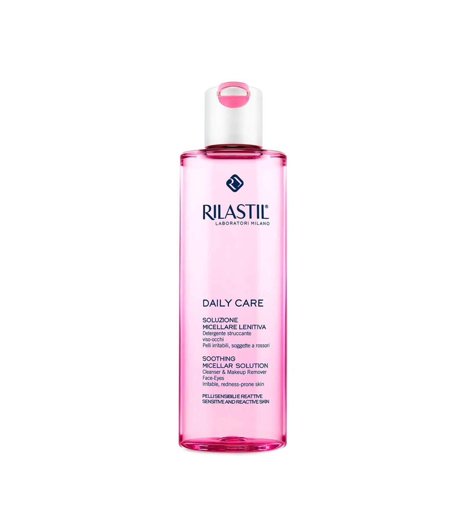 Rilastil Soothing Micellar Solution for Sensitive Skin 250ml - Gentle Cleanser for Face & Eyes Hydrating & Soothes Irritation - International Shipping Available - Buy Online on GoSupps.com