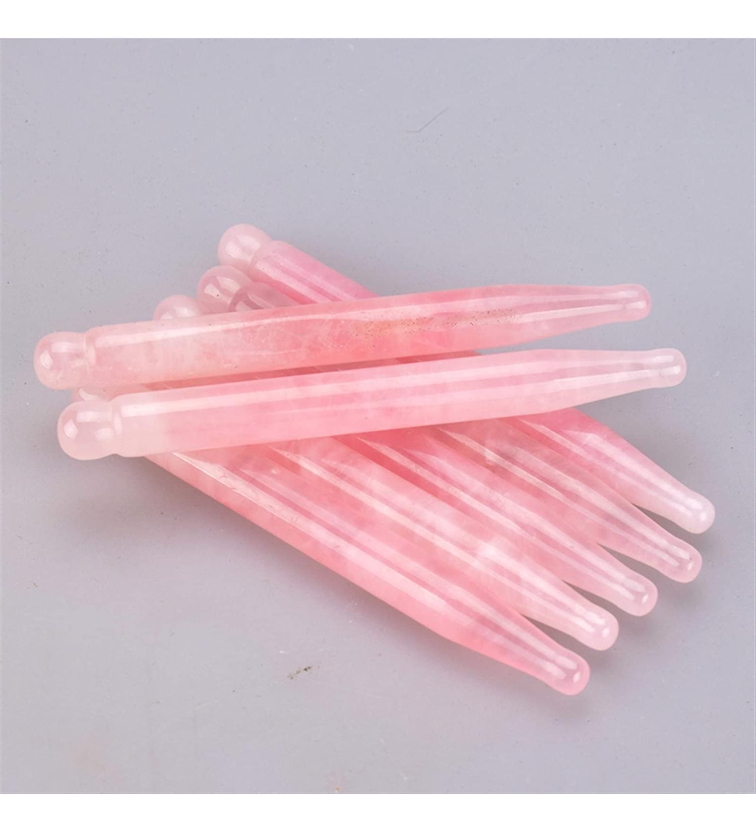 Massage Stick Acupoint Probe Jade Tool from Face Eye Shadow Body Pressing Energy Stone 1Pcs (Color : 1pc Rose Quartz) - Buy Online on GoSupps.com