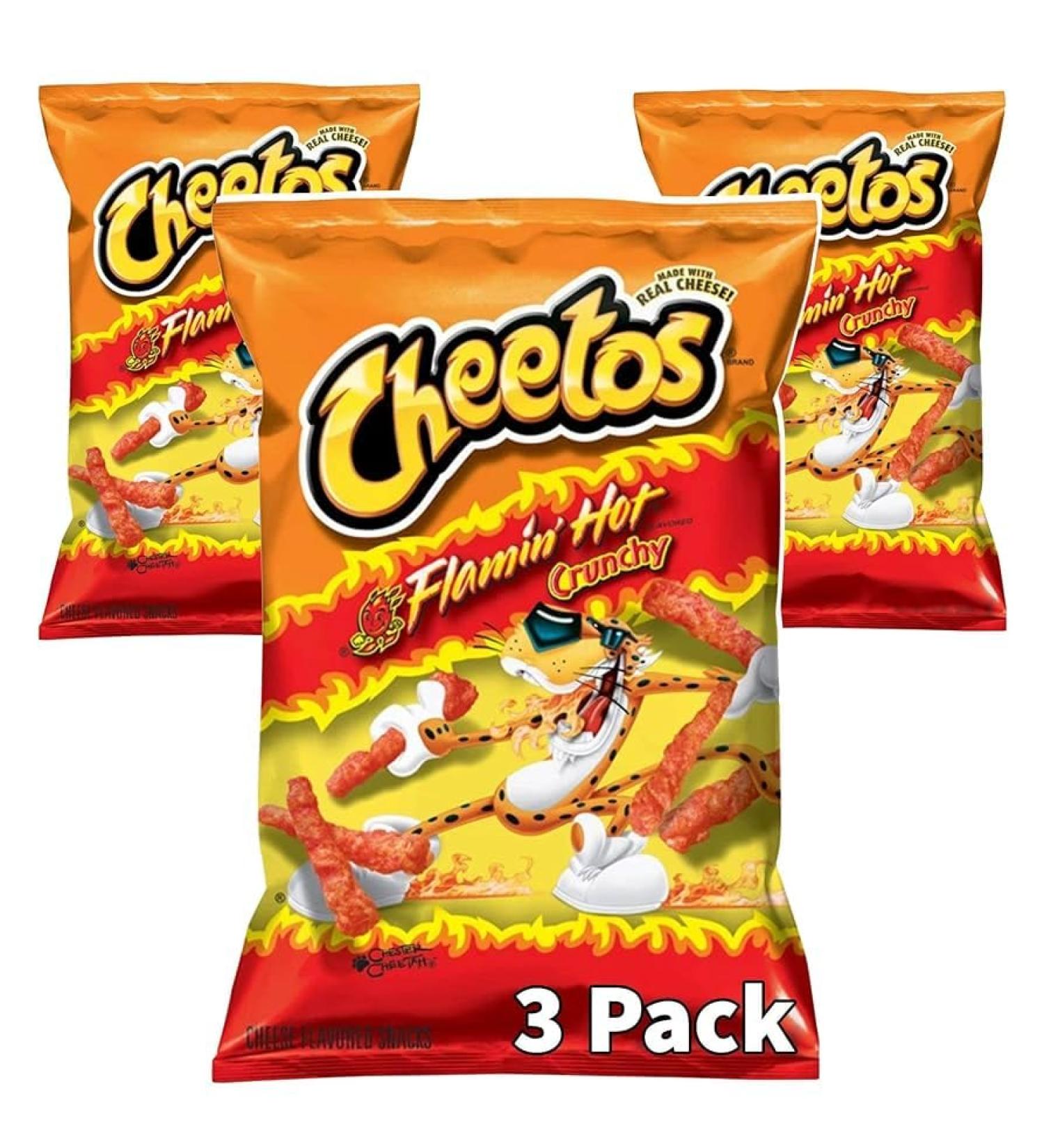 Cheetos Crunchy Hot 226g - Pack of 3 - Imported