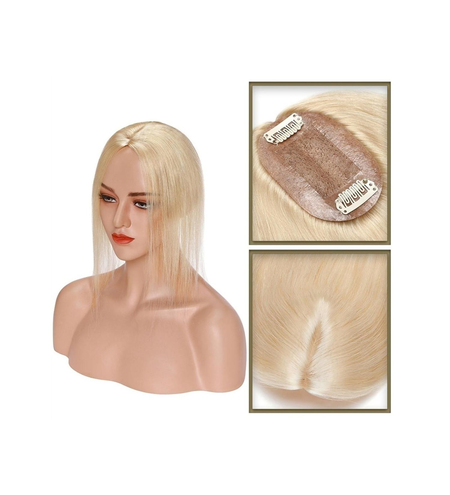 Hair Topper Real Human Hair 6x9cm Center Part Silk Base Women Topper Clip In Hair Extensions Straight Hairpiece for Hair Loss Thinning Hair (Size : 14 inches Color : 613#) 14 inches 613# - Buy Online on GoSupps.com