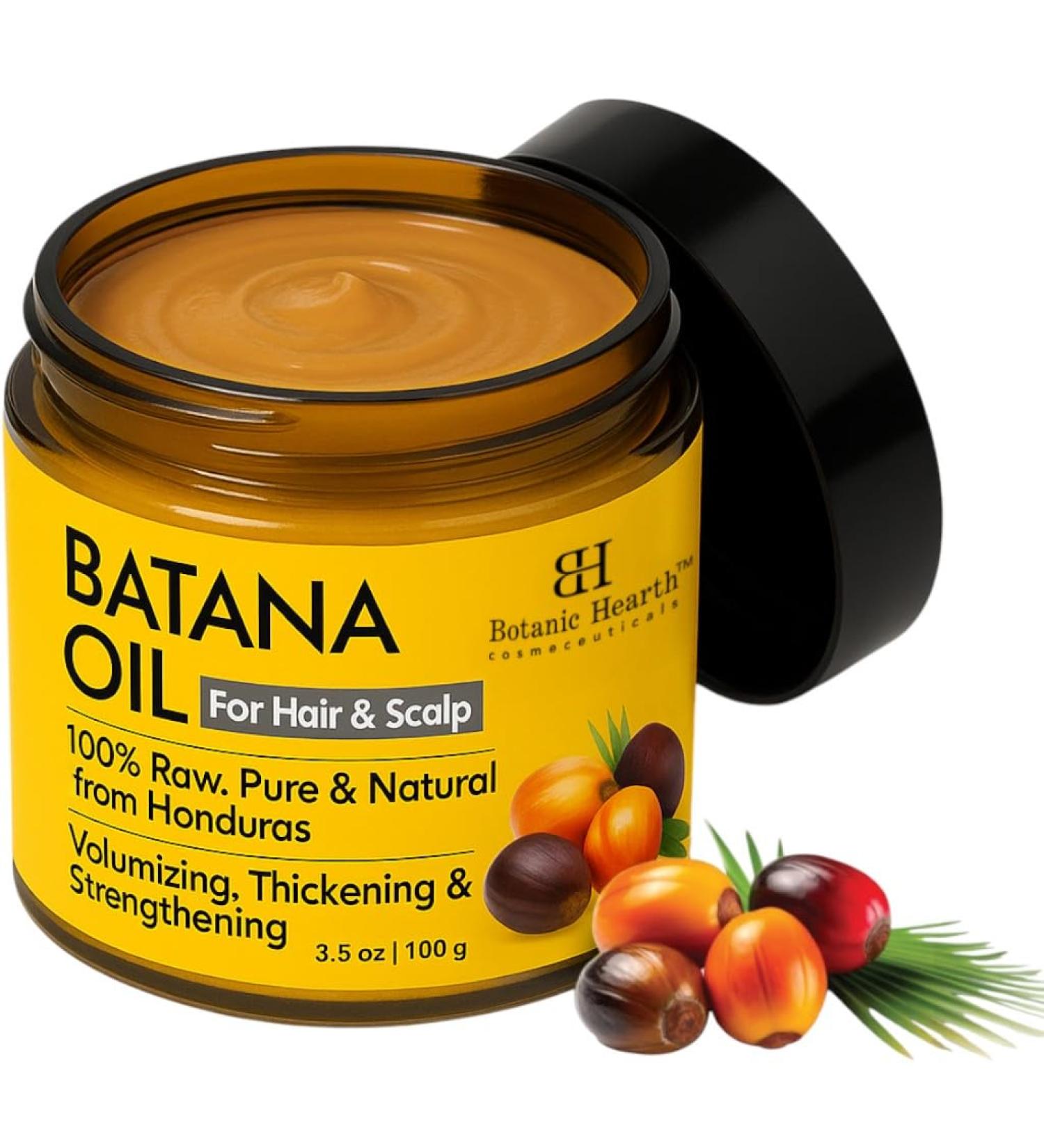 Raw Batana Oil for Hair Growth - 100% Pure Organic 3.5 fl oz Batana from Honduras for Thick and Strong Natural Hair - Dr. Sebi Unrefined Cold Pressed Cosmetic Scalp Mask Gifts for Women (1 Pack) - Buy Online on GoSupps.com