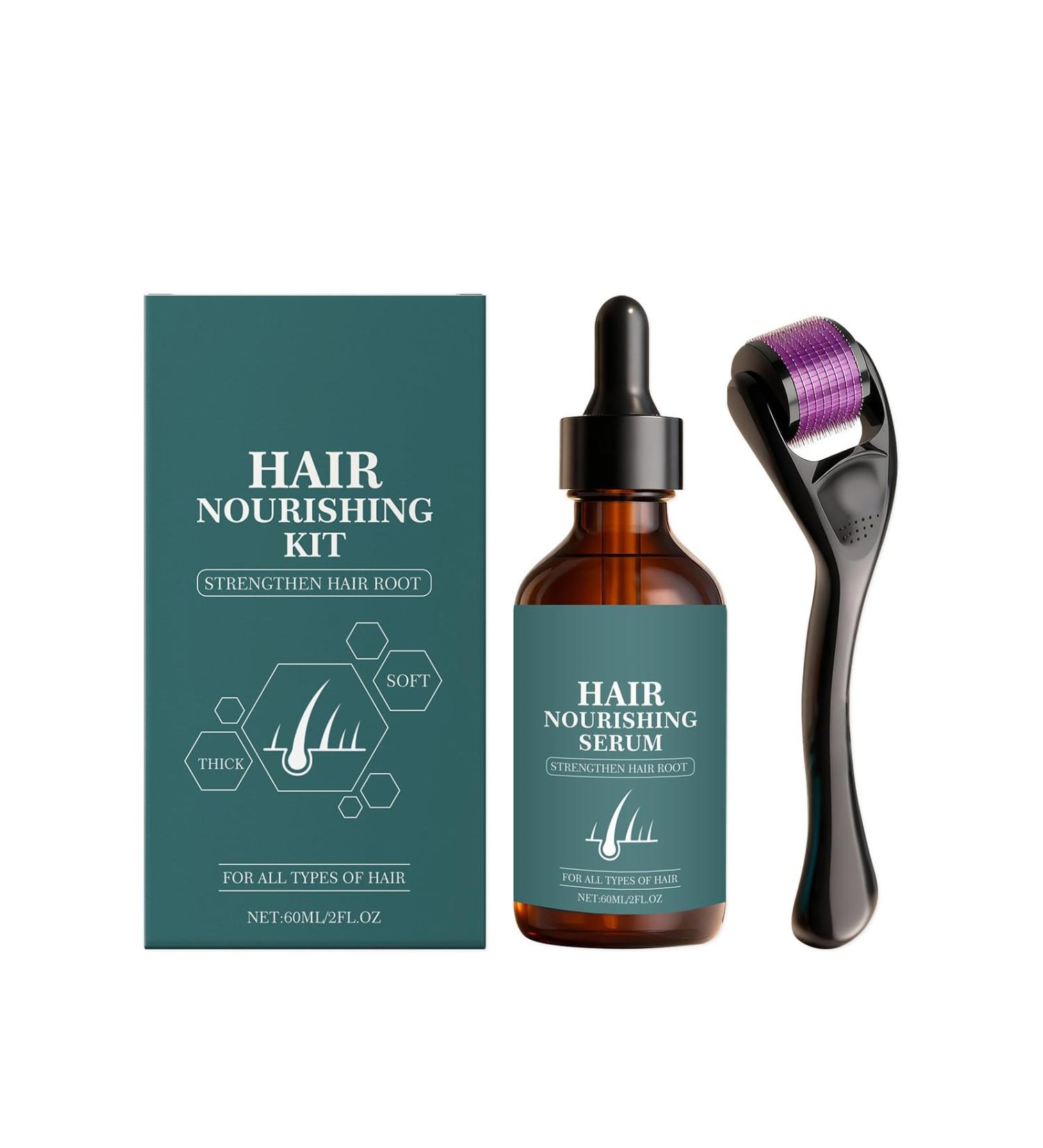 S rum anti-chute adapt aux hommes et aux femmes stimule la pousse de la barbe et des cheveux. Contient un masseur pour le cuir chevelu et une huile volumisante et paississante - Buy Online on GoSupps.com