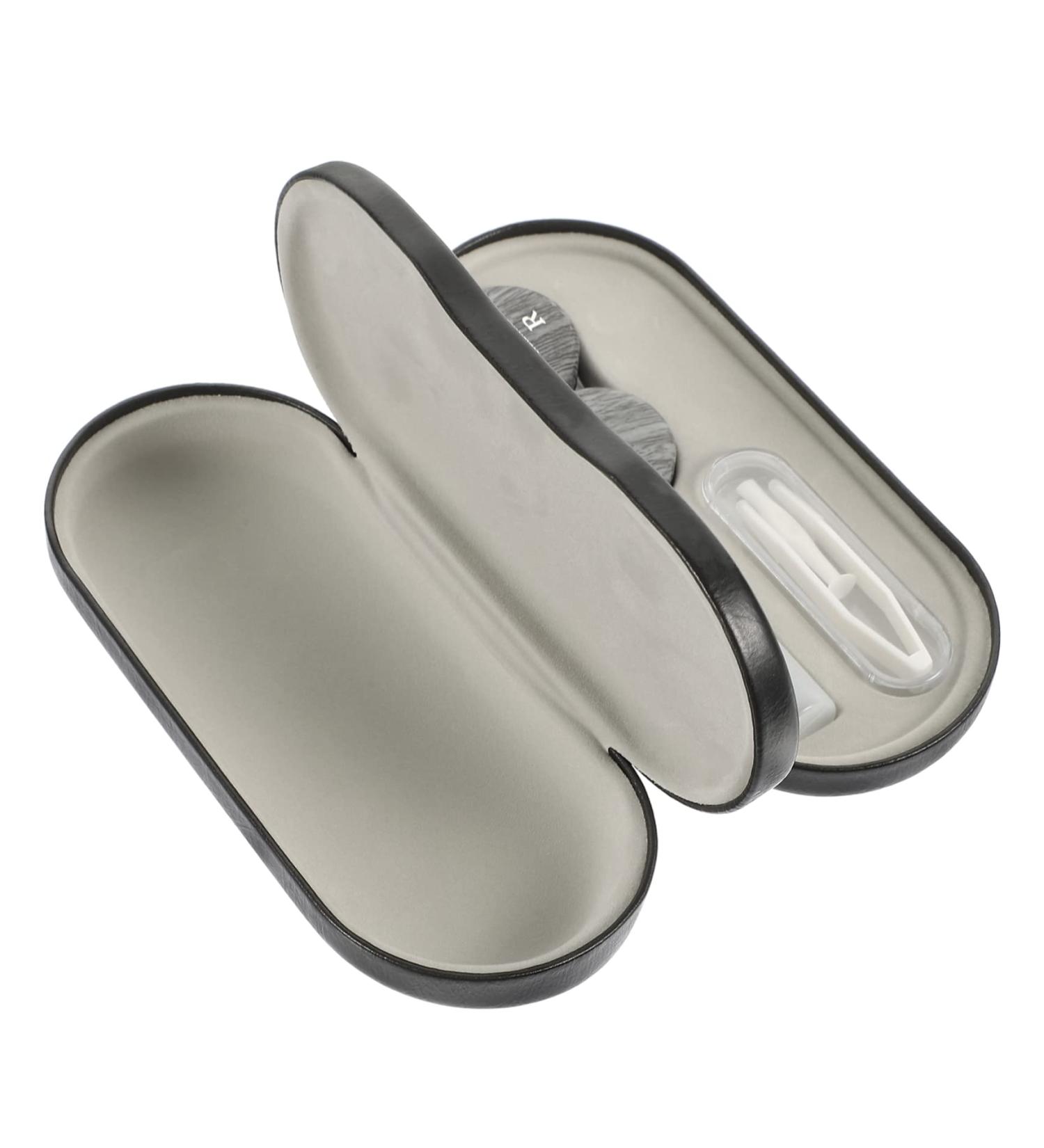 Lurrose Dual-Purpose Travel Glasses Case Set | Leather Contact Lens Etui | Trendy Sunglasses Holder | Compact 15.8x7.4cm for Home & Outdoor Use - Buy Online on GoSupps.com