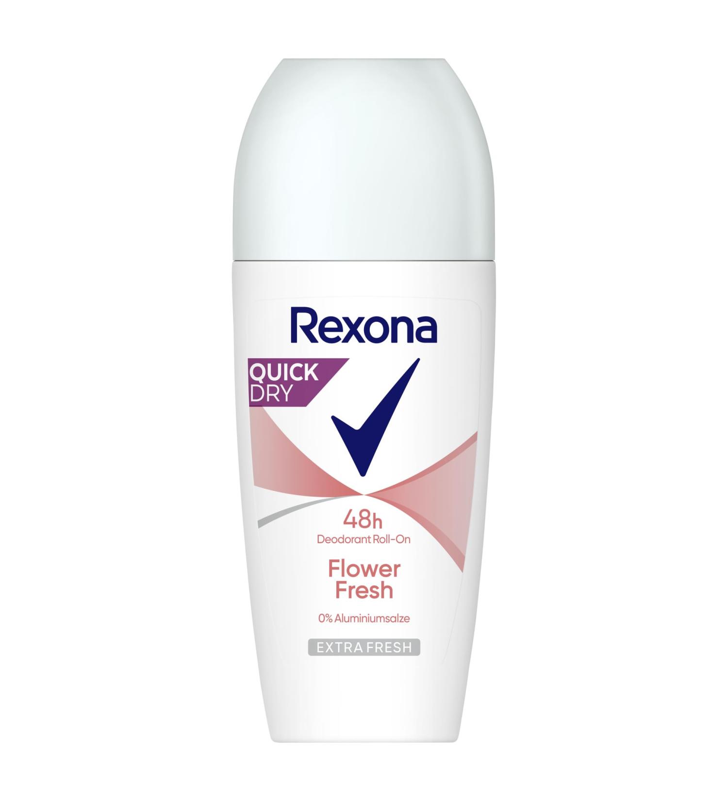  Rexona Rexona Flower Fresh roll-on deodorant 0% aluminium salts with 48h protection against body odors 50ml - Buy Online on GoSupps.com