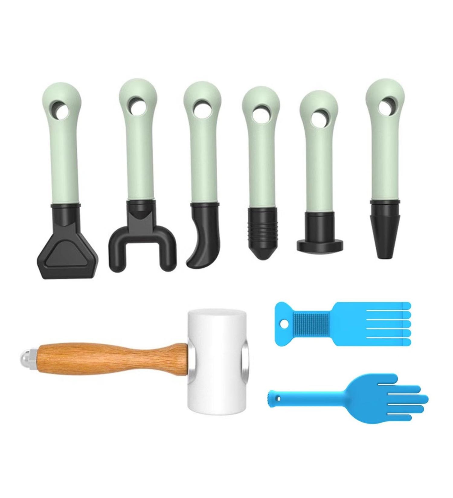 Chiropractic Hammer Therapy Tool - 7PC Spinal Hammer for Osteopathic Correction & Health Care Massage with Silicone Hand Grip - Buy Online on GoSupps.com