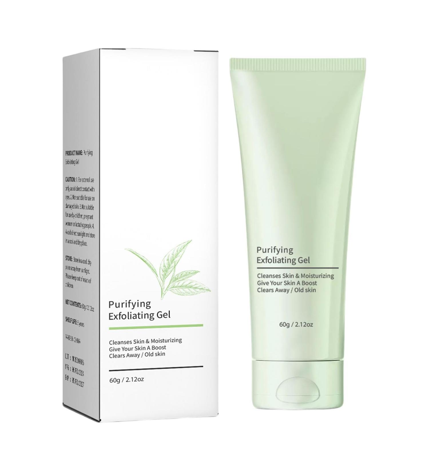 Purifying exfoliating gel 2 pieces exfoliating scrub purifying exfoliating gel moisturizing cleanses the skin deep cleansing face and body exfoliating scrub gel 2 x 60 ml - Buy Online on GoSupps.com