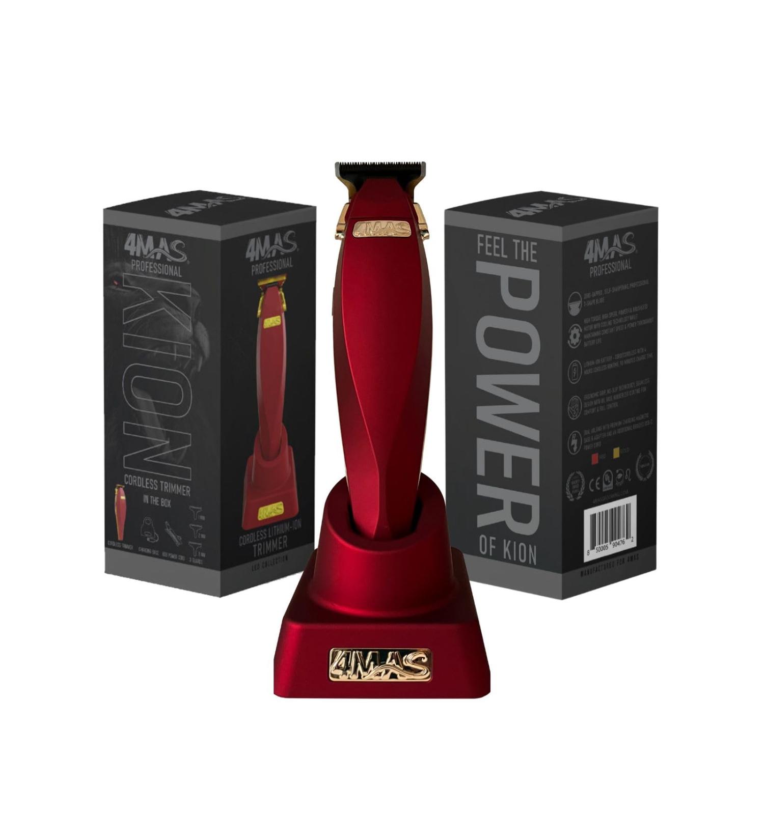 4MAS Kion Outlining Trimmer 2.0 - Professional Cord/Cordless Hair & Beard Trimmer (Red & Gold) | Fast International Shipping - Buy Online on GoSupps.com