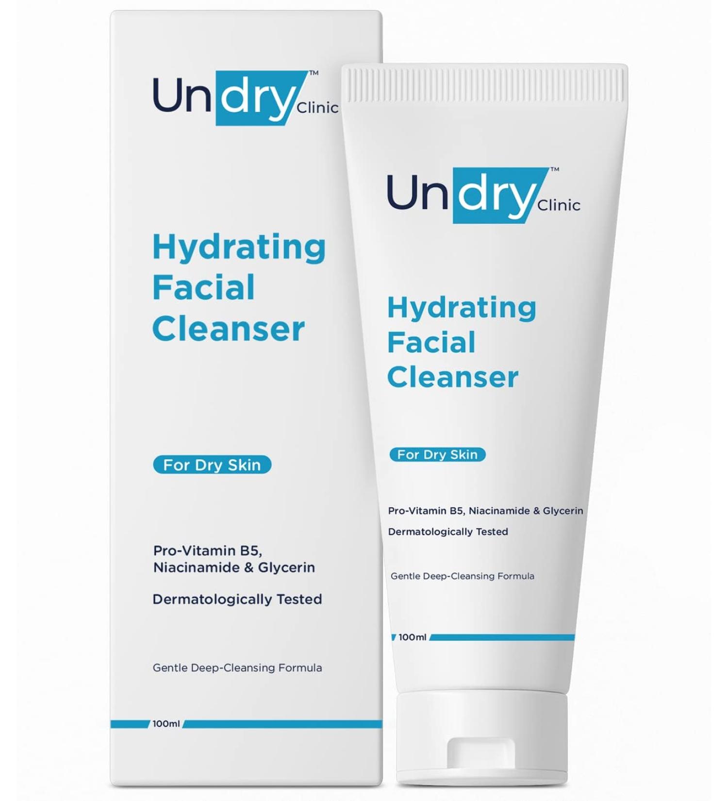 Hydrating Face Wash for Dry Skin - Gentle Deep-Cleansing Cleanser for Women & Men (100 ml) - Non-Drying Formula - Buy Online on GoSupps.com