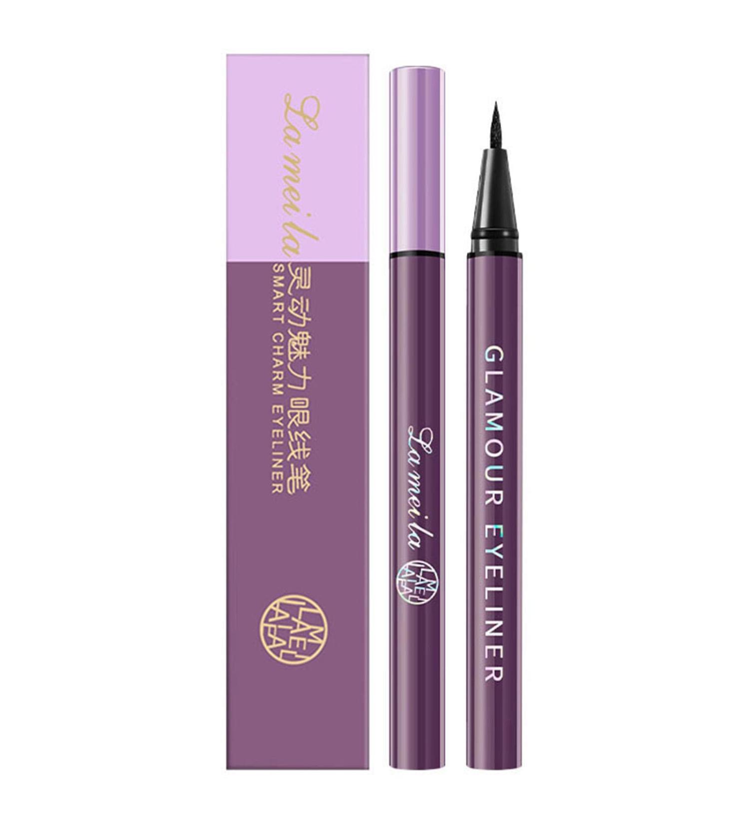 Liquid Eyeliner Brush Tip - Waterproof Quick Drying Smudge Resistant Fine Tip Makeup Eyeliner for Women Long Lasting Wear Eyeliner Beginner Friendly Fast Drying Cosmetics - Buy Online on GoSupps.com