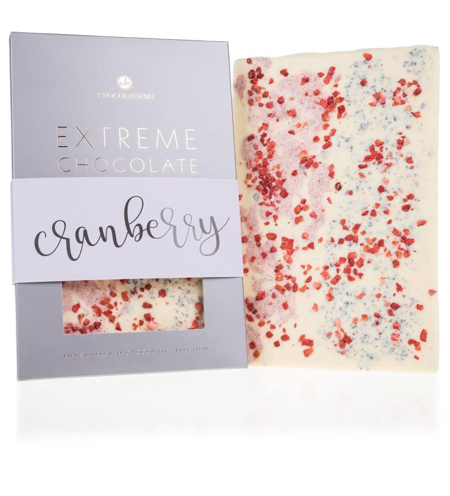  CHOCOLISSIMO Forest Fruits and Cranberries - White Chocolate with Fruit | 350g | Extra Large | Valentine's Day | Gift Idea | Men | Women | Birthday | Men | Women | Children | Chocolate Gifts - Buy Online on GoSupps.com