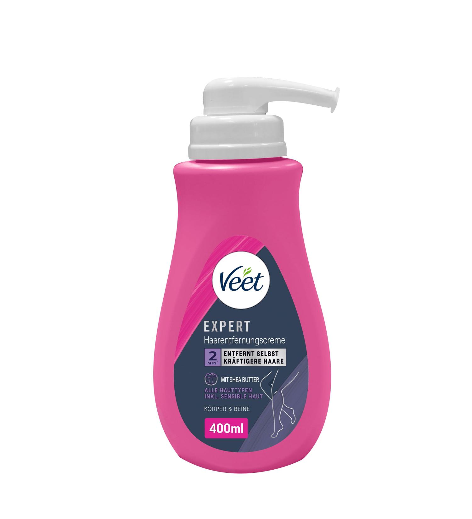 Veet Expert Hair Removal Cream for Body & Legs - 400ml | Sensitive Skin Friendly Depilatory Cream for All Skin Types - Fast International Shipping - Buy Online on GoSupps.com