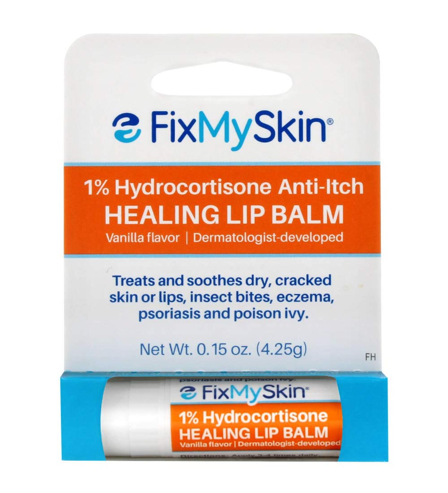 FixMySkin Vanilla Healing Lip Balm - Soothes and Repairs Dry Lips - Buy Online on GoSupps.com