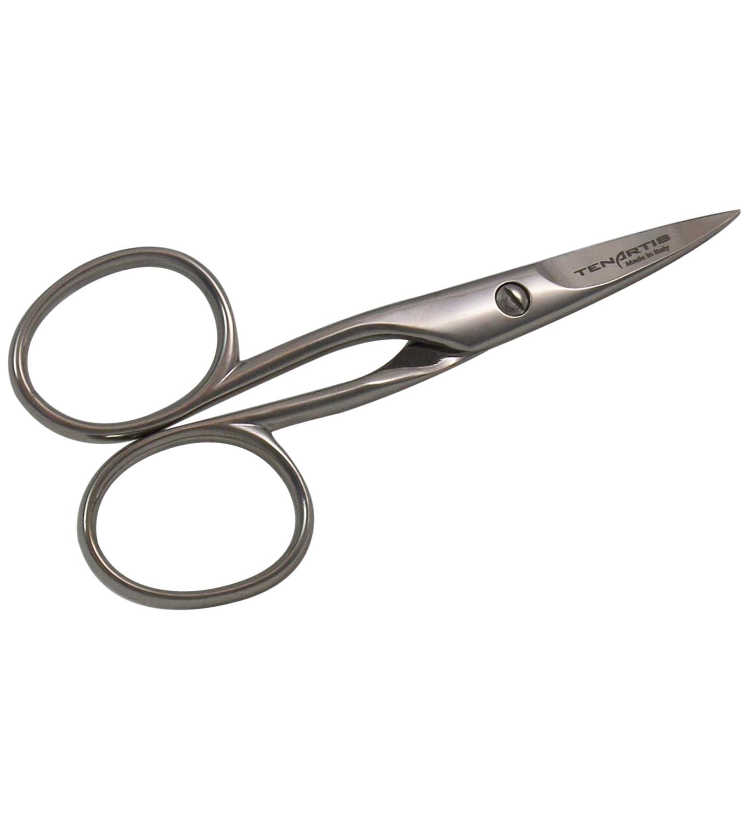 Tenartis 126 Nail Scissors For Left Hand Curved - Made in Italy