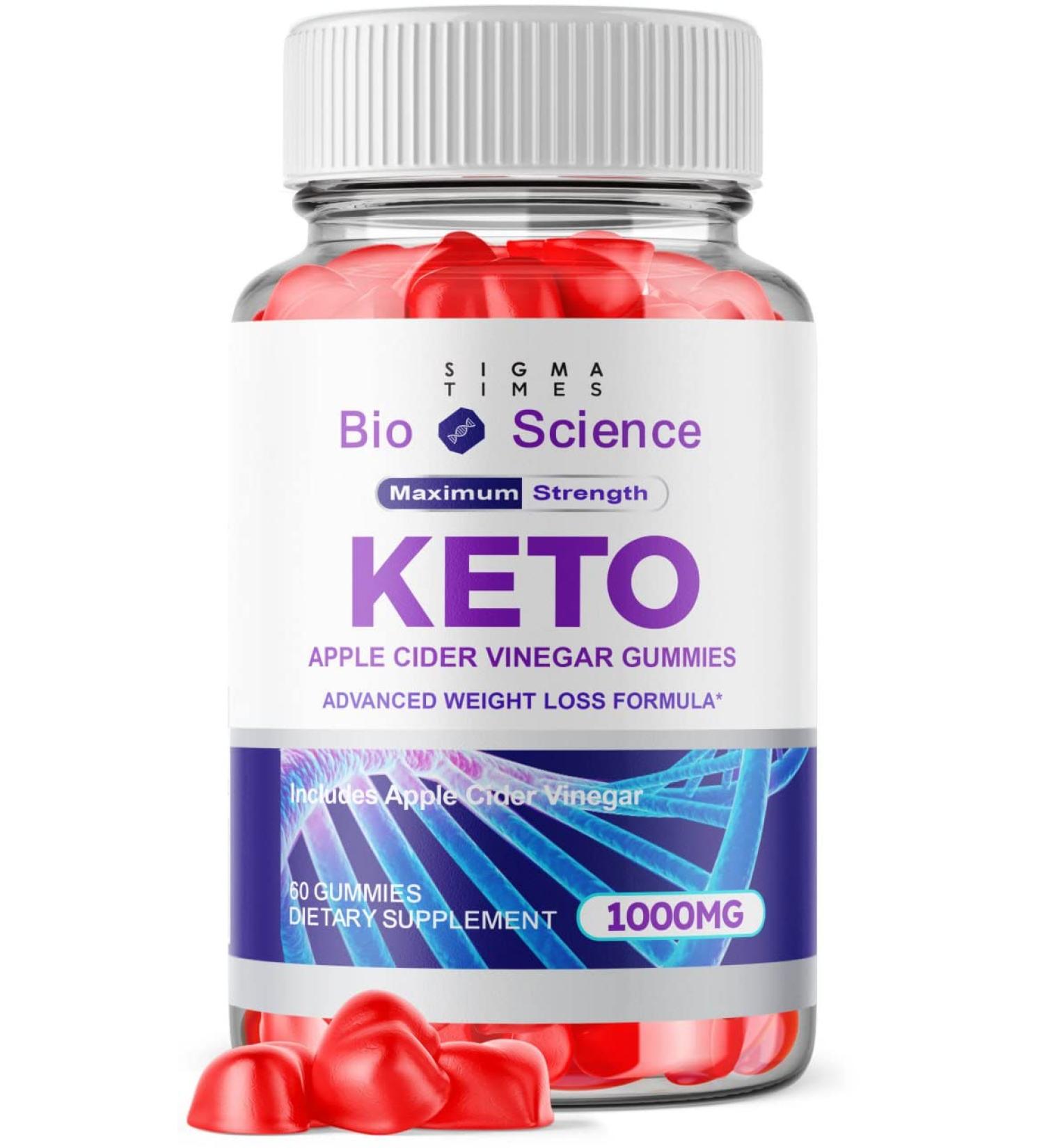 Bio Science Keto Gummies - Advanced Weight Loss Formula with Apple Cider Vinegar - 60 Gummies - Buy Online on GoSupps.com