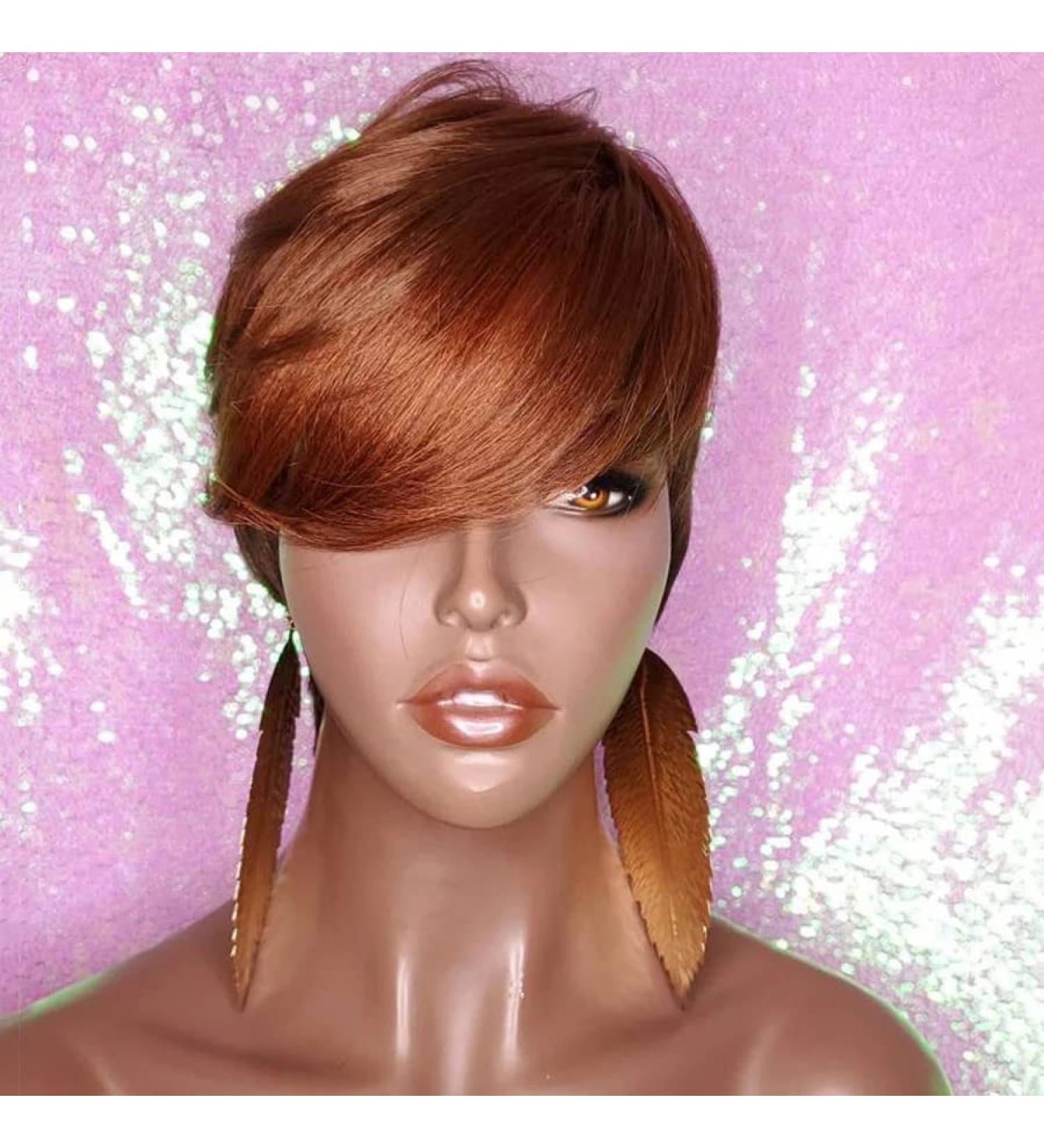 Short Ombre Pixie Cut Wig for Black Women | Synthetic Straight Short Wig for African American Women (s3694) - Buy Online on GoSupps.com