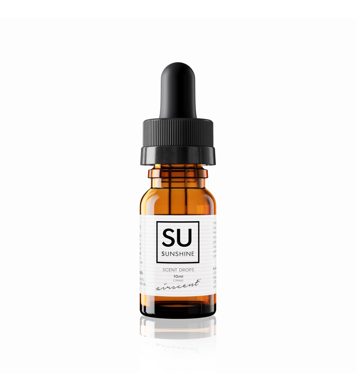 Sunshine Diffuser Oil - Citrus Essential Oils for Diffusers - AirScent Aroma and Essential Oil Blend - 10 mL 34 fl oz Fragrance Oil Bottle with Glass Dropper for Aromatherapy Di?users Sunshine 0.34 Fl Oz (Pack of 1)