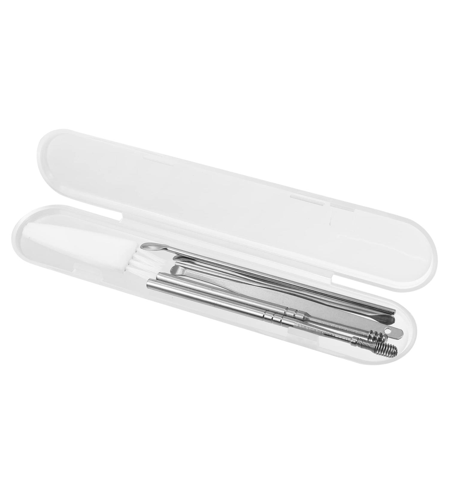 VOCOSTE 7Pcs Stainless Steel Ear Cleansing Tool Set with Plastic Storage Box - Ear Care Kit - Buy Online on GoSupps.com