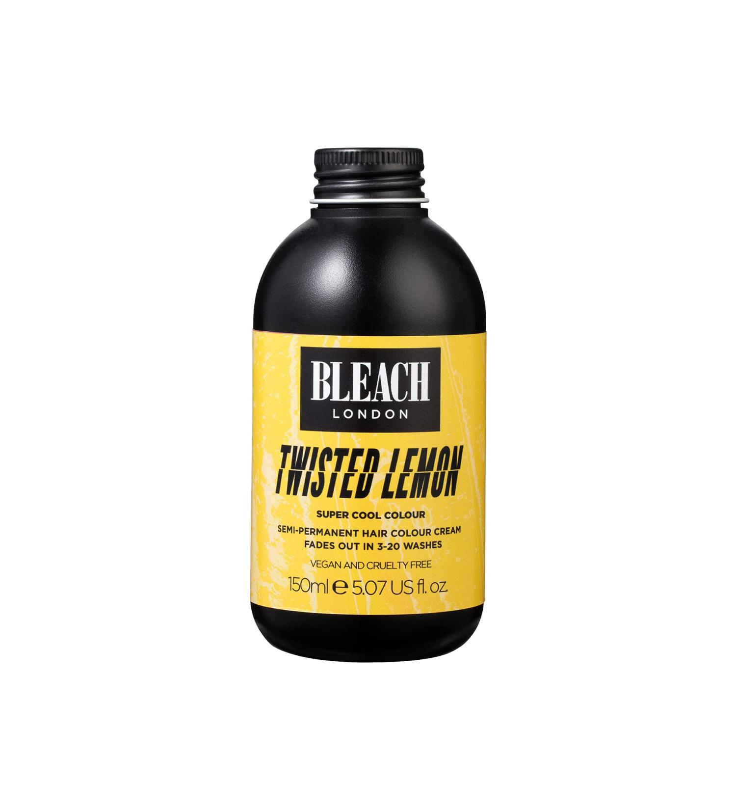 Buy BLEACH LONDON Twisted Lemon Semi-Permanent Hair Color - Vegan & Cruelty-Free Zesty Yellow Cream (5.07 fl oz) for Vibrant Hair - Buy Online on GoSupps.com