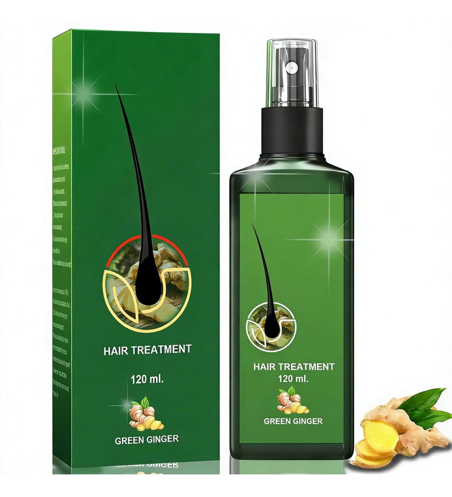 S rum de Croissance Capillaire au Gingembre - Huile Essentielle pour le Traitement de la Chute des Cheveux - 120ML - Buy Online on GoSupps.com