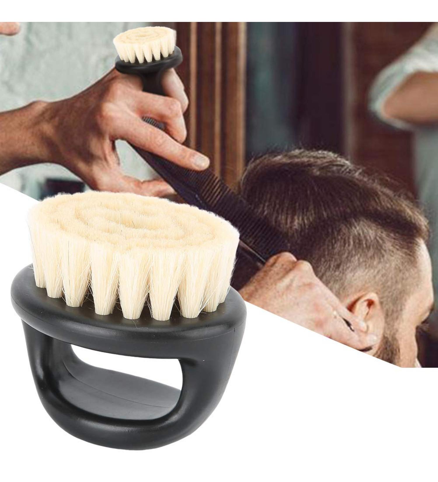 Beard Brush for Men Soft Portable Beard Shaving Brush Neck Face Hair Dust Remover Cleaning Brush Home Barber Salon Shaven Tool(Black) - Buy Online on GoSupps.com