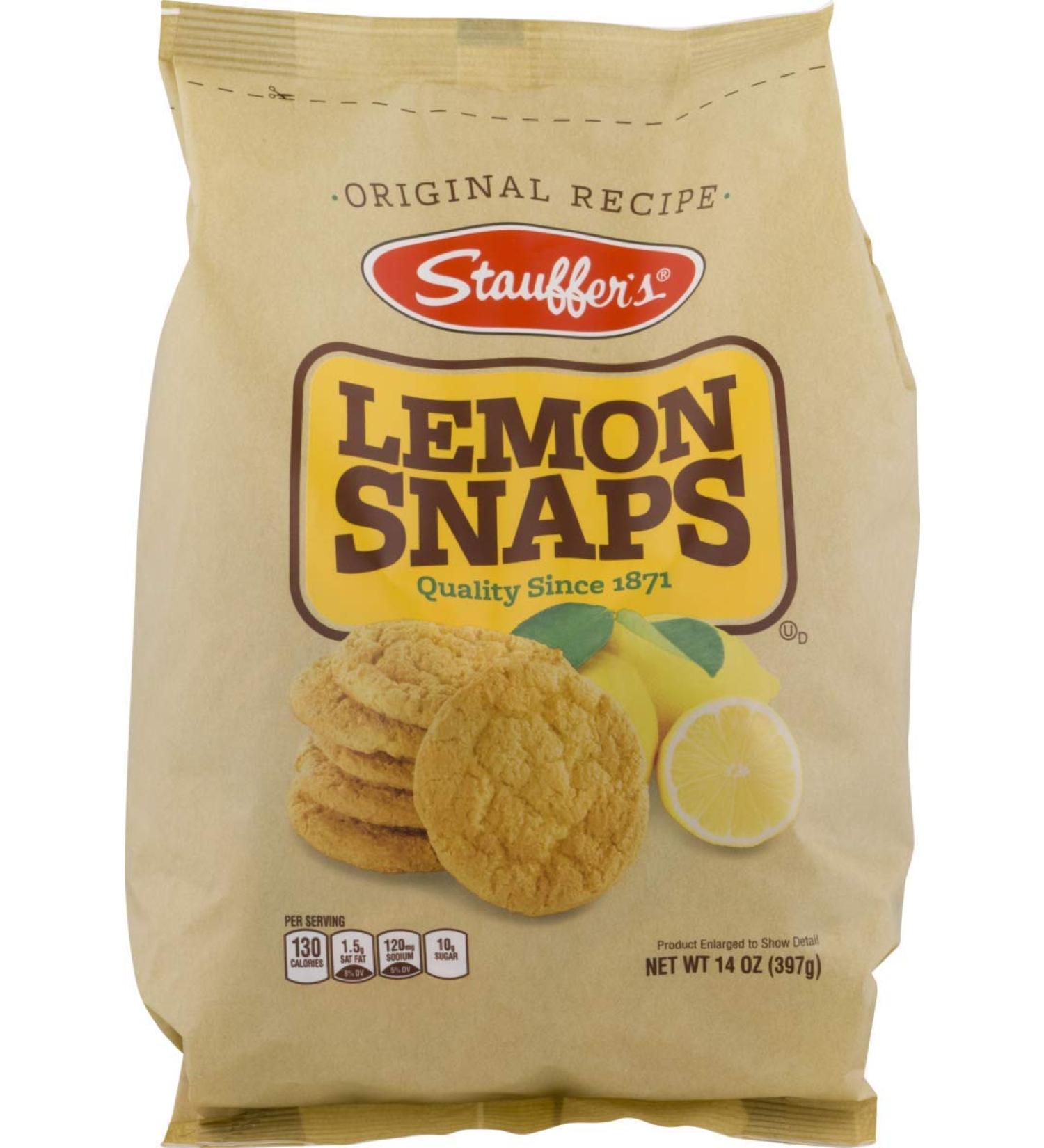 Stauffer's Original Recipe Lemon Snaps 14 oz. Bags (Pack of 4) | Delicious Lemon Cookies - Shop Now! - Buy Online on GoSupps.com
