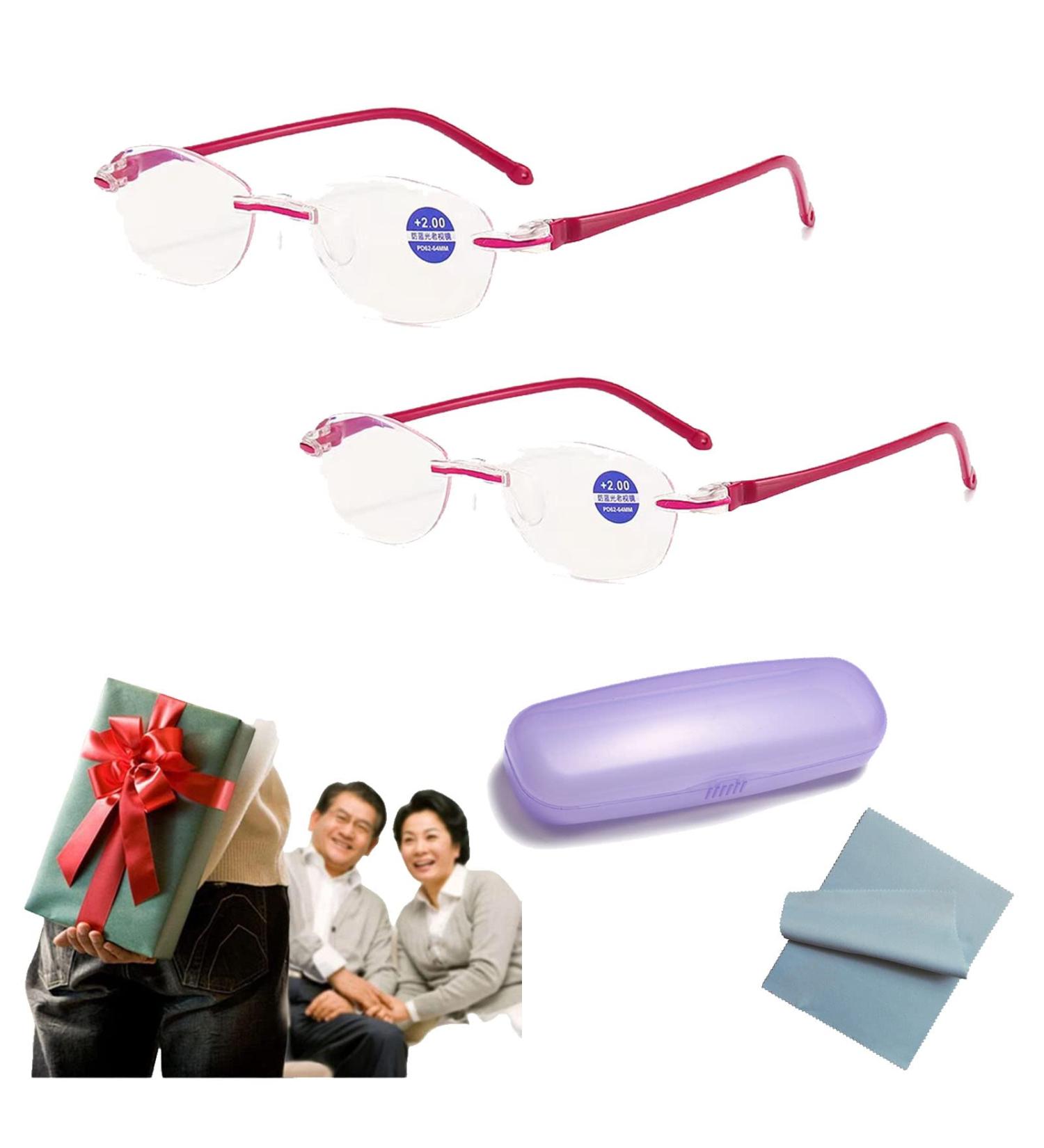 Twaynorb Sapphire Anti Blue Light Reading Glasses - 2 Pairs Intelligent Dual Focus Style 3 1.50 for Ages 45-50 International Shipping Available - Buy Online on GoSupps.com