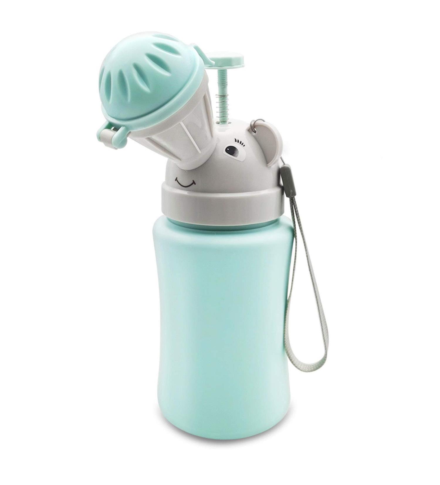 Portable Elephant Travel Potty - Leakproof Urinal for Toddlers, Boys, Kids - Outdoor Pee Training Cup for Road Trips, Camping, Beach - Blue - Buy Online on GoSupps.com