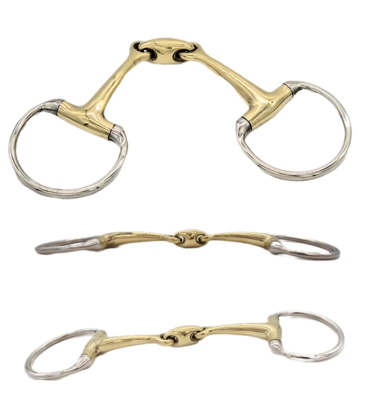 Tysons Breeches D Ring Bit for Coldblood Horses | Oversize Double Broken - 14.5 to 18.5 cm - Buy Online on GoSupps.com