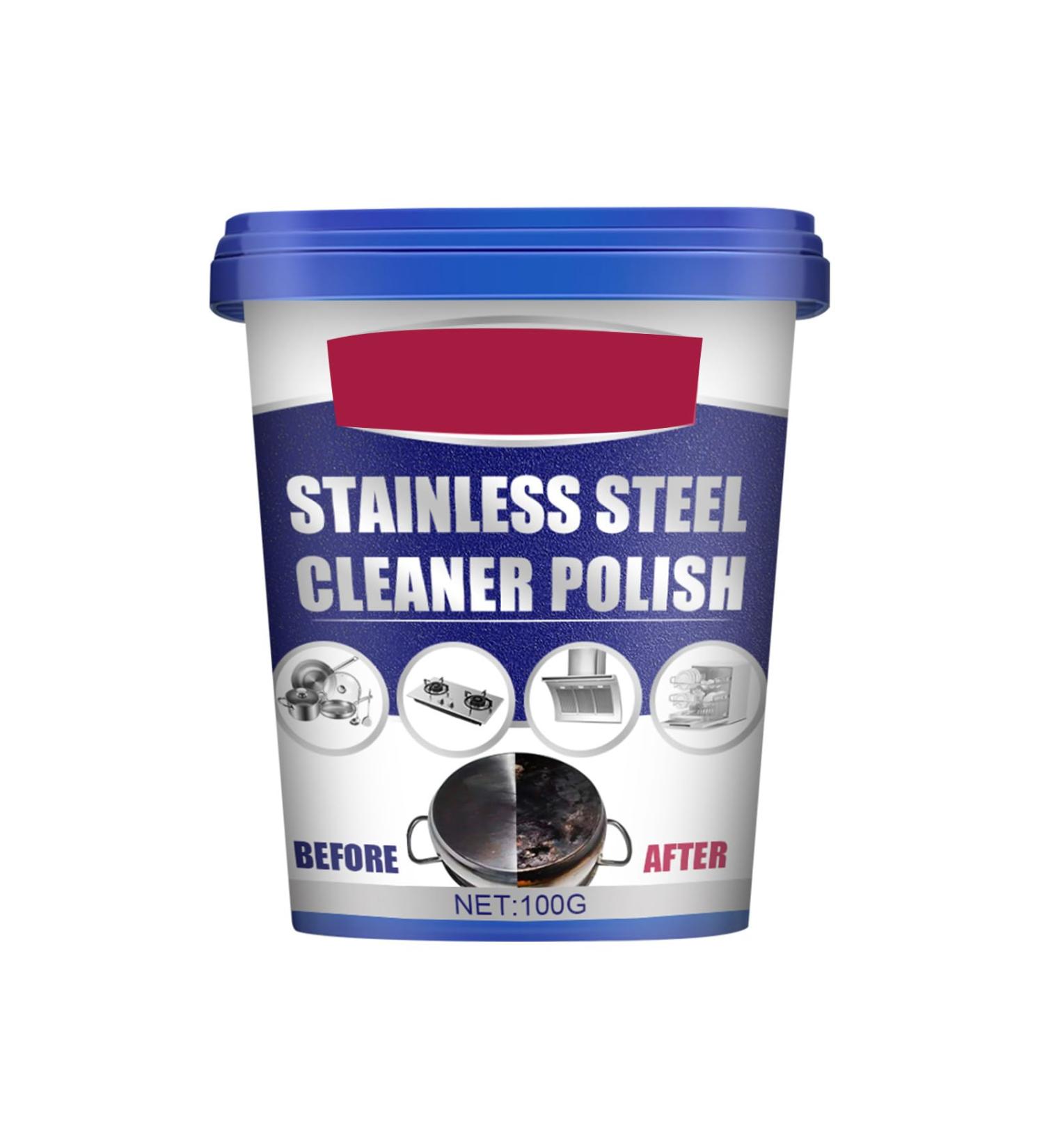 Cookware Cleaner Stainless Steel Cleaning Removing from Pots Pans Clean Cream for Oily Appliances 100g Stainless Steel Cleaner and Polish Polisher Polishing for Appliances Rust 100g Bag - Buy Online on GoSupps.com