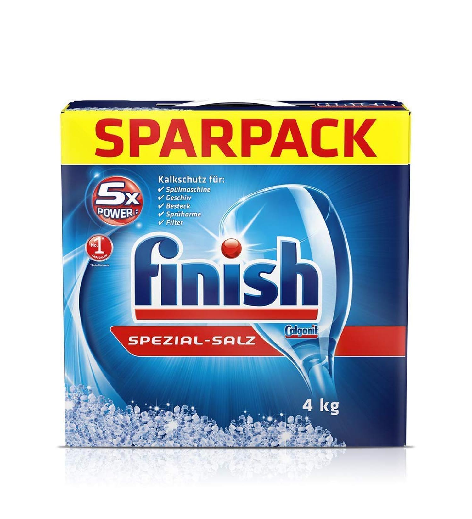 Calgonit Finish Special Dishwasher Salt 4 kg - Effective Cleaning Solution (Pack of 1) - Buy Online on GoSupps.com
