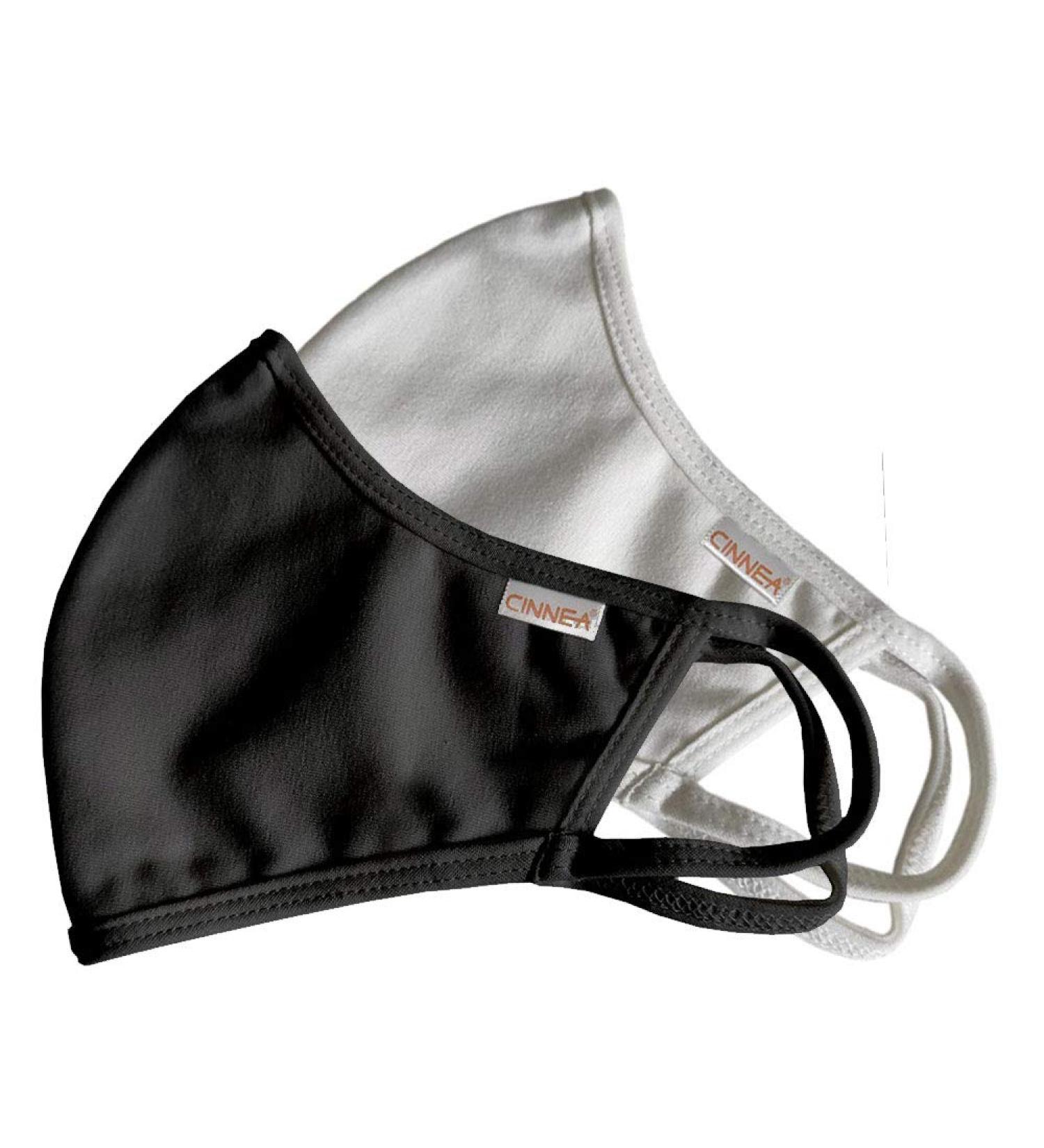 CINNEA Cotton Mouth & Nose Masks - Community Makeshift Masks (2-Pack) for Enhanced Protection - Buy Online on GoSupps.com
