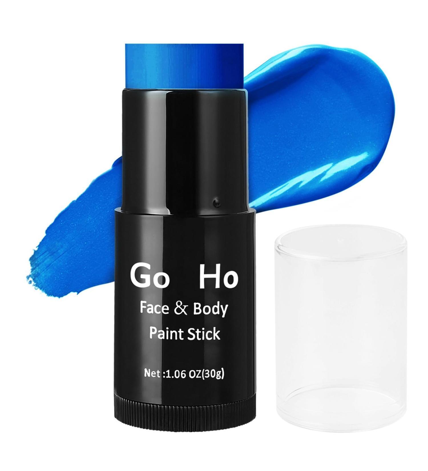 Go Ho Cream-Blendable Blue Face Paint Stick (1.06 Oz) - Full Body Paint Stick for Adults & Kids - Halloween Cosplay & SFX Makeup - Waterproof - Buy Online on GoSupps.com