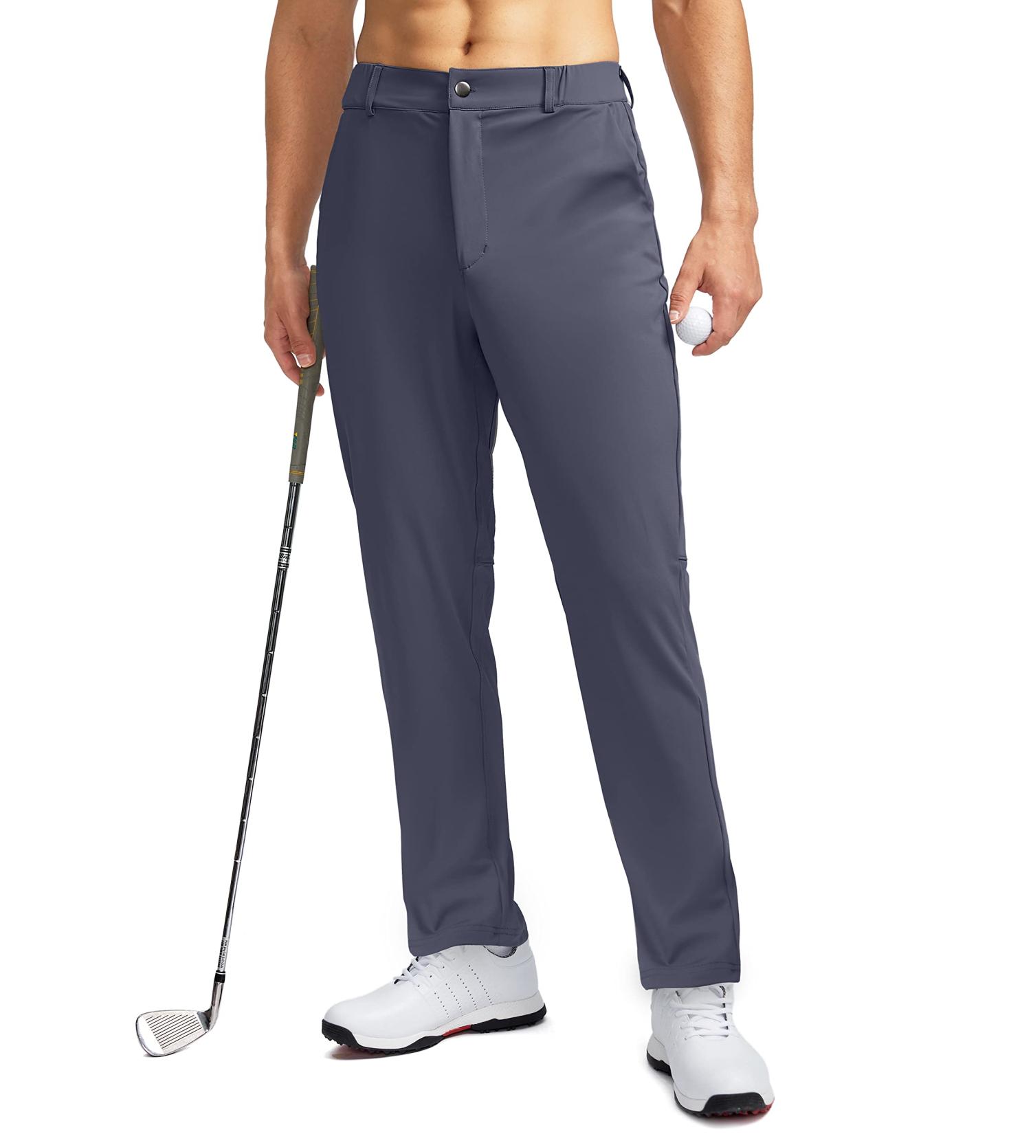 Soothfeel Men's Golf Pants | Slim Fit Stretch Sweatpants | 5-Pocket Casual Travel Dress Work Pants - Buy Online on GoSupps.com