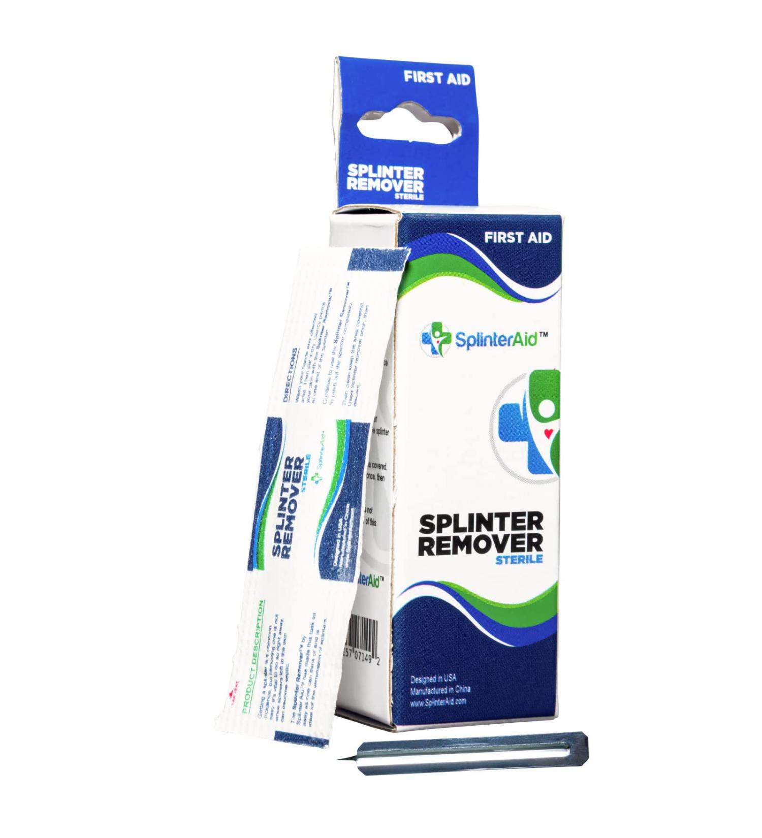 SplinterAid Splinter Remover Kit - Quick & Painless Removal | First Aid Essential for Home, Camping & Travel - Buy Online on GoSupps.com