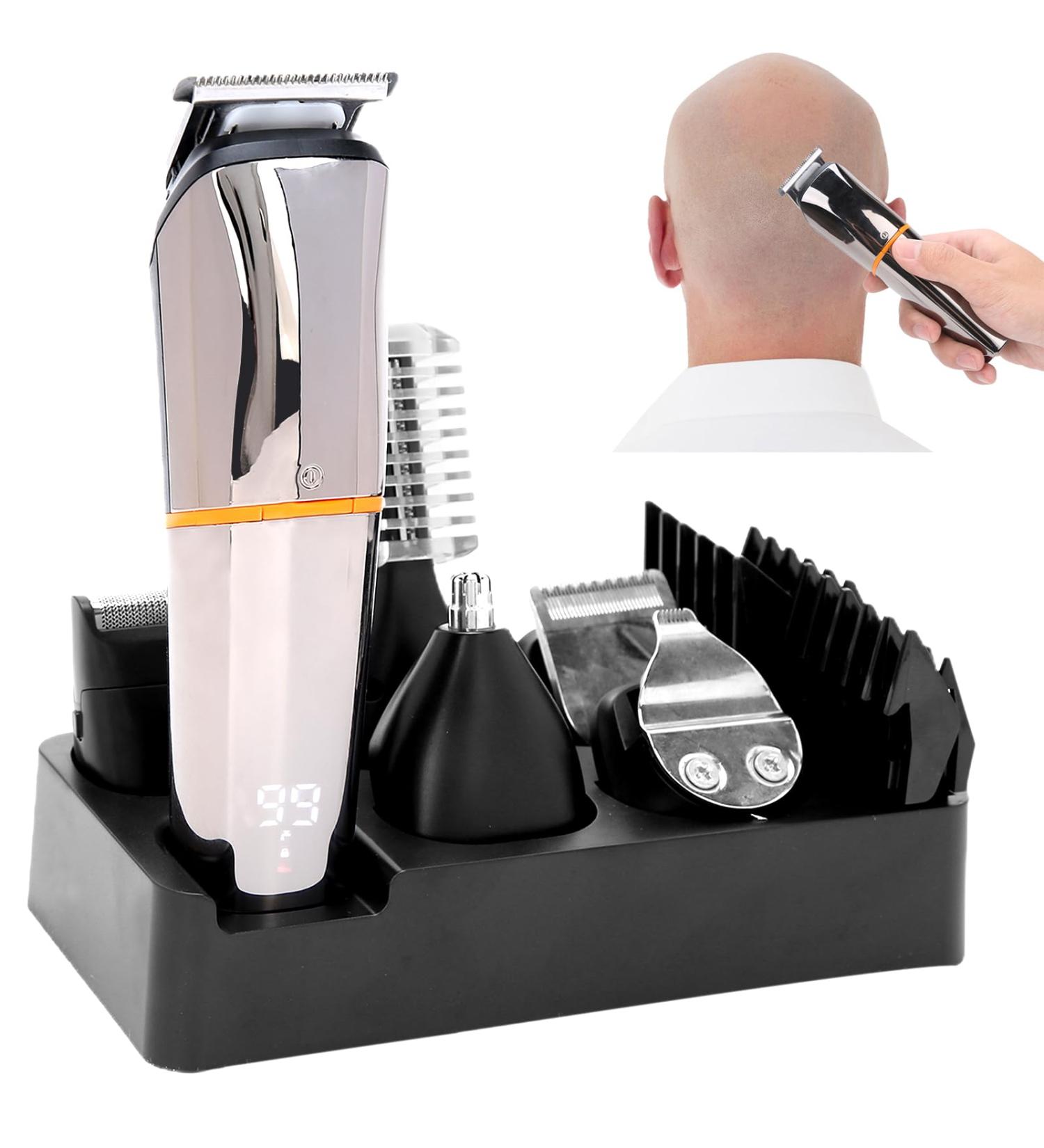 Buy Multi-Functional Electric Hair Clipper & Nose Trimmer | Rechargeable Hair Clippers for Men - Beard Manscaping & Hair Cutting - Buy Online on GoSupps.com