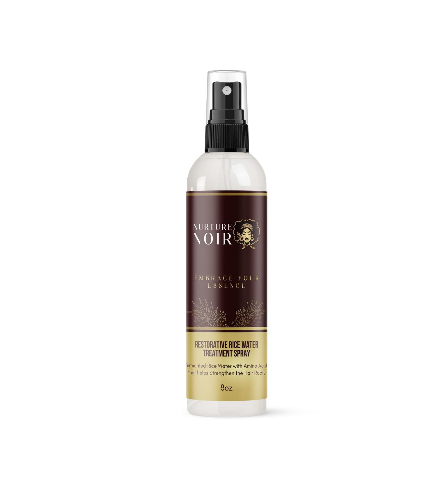 NurtureNoir Restorative Rice Water Hair Treatment Spray with Rosemary 8 oz Strengthening and Growth Formula - Buy Online on GoSupps.com