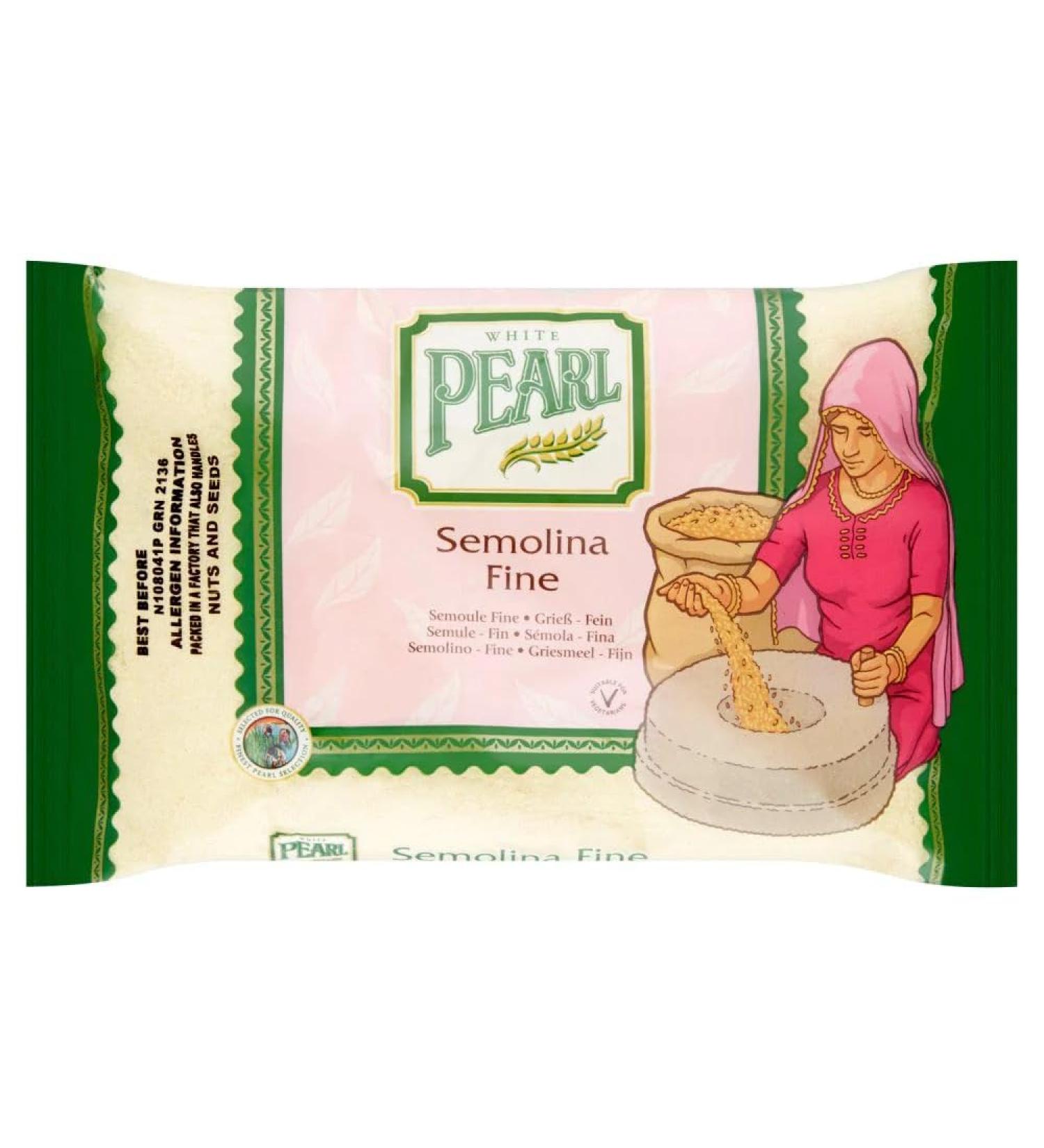 White Pearl Semolina Fine 1.5kg-Food