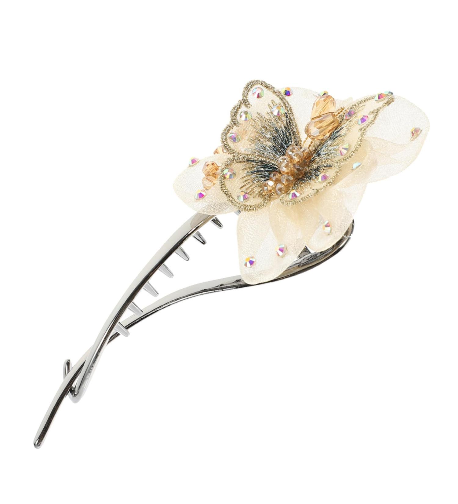 MAGICLULU Headgear No Slip Hair Grips Bow Hair Clips Bun Hair Clip Curly Hair Ponytail Hair Twist Rhinestones Hair Barrette Hair Pin Tiara Twist Clips for Hair Cloth Bow Tie Women's Hairpin - Buy Online on GoSupps.com