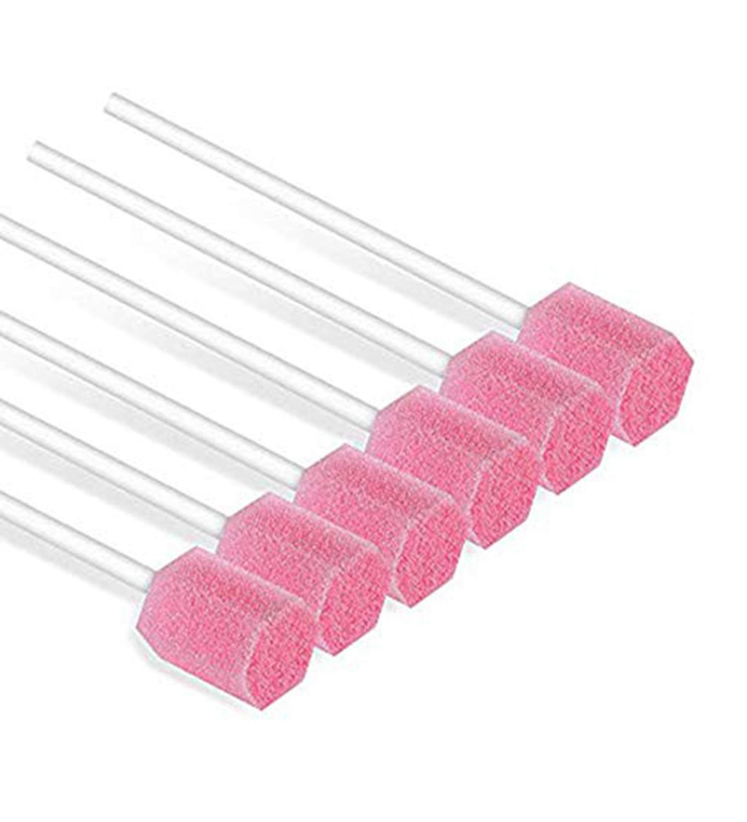 50 Pack Disposable Oral Swabs - Sterile Dental Sponge Swabsticks for Mouth & Gum Cleaning - Buy Online on GoSupps.com