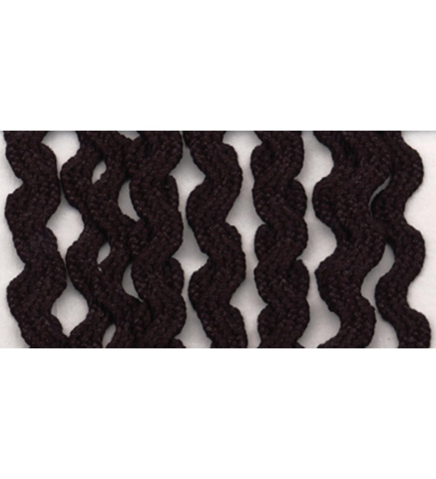 Wrights Baby Rickrack 1/4 X4yd  Black