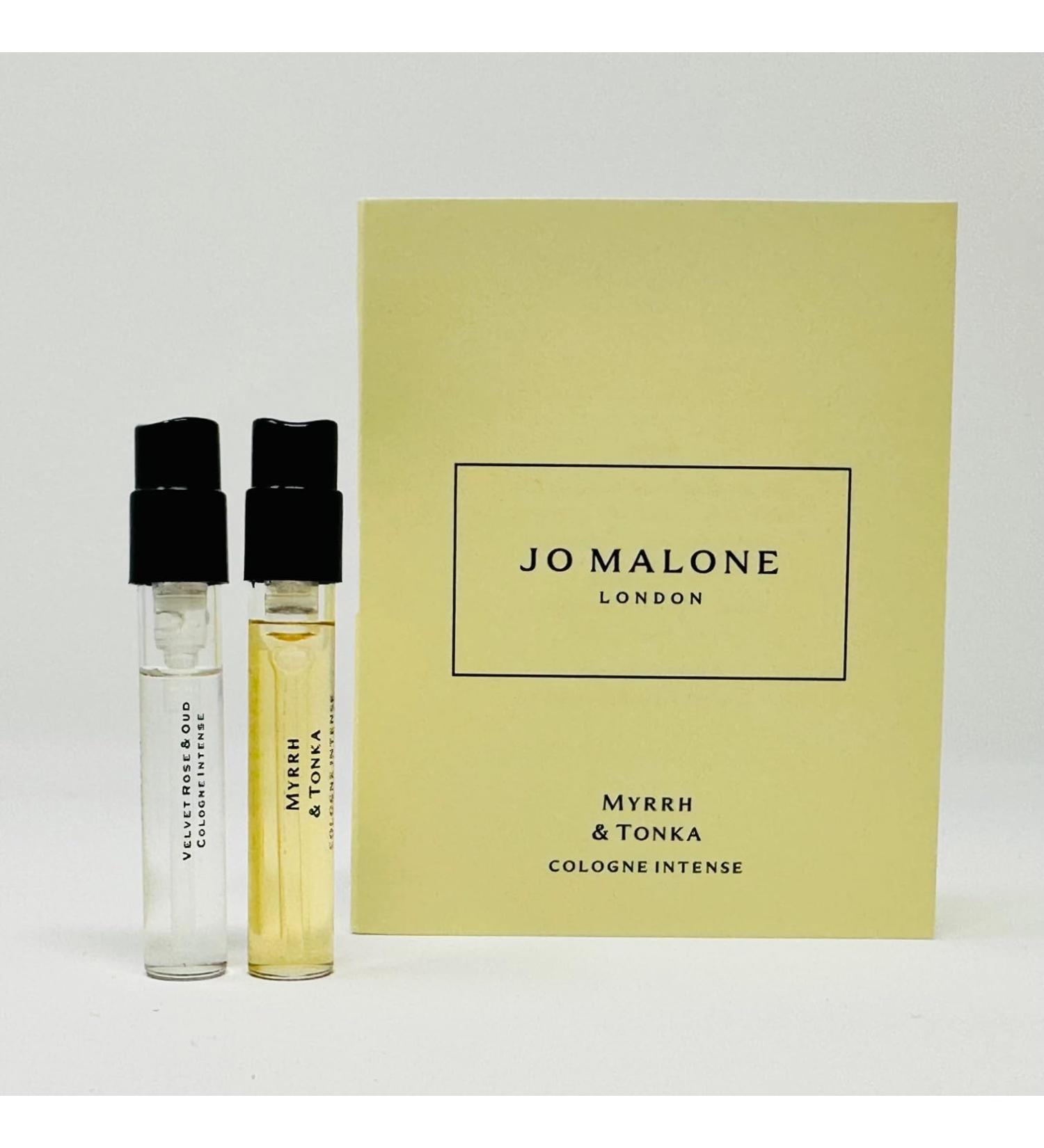 Jo Malone London Scent pairing Duo Myrrh & Tonka and Velvetrose & Oud Cologne Intense Sample Vial 0.05oz/ 1.5ml ea