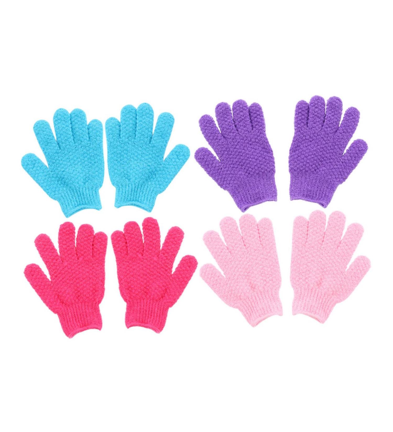 Healeved Mens Body Wash 8pcs Bath Scrub Gloves - Polyester Exfoliating Grooming Glove Set - Buy Online on GoSupps.com