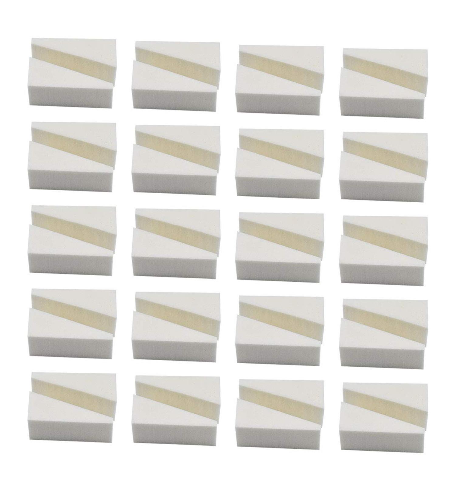 HQDeal 40-Piece Makeup Sponge Set | Triangular Cosmetic Sponges for Liquid Cream Powder & Nail Art - Professional Quality - Buy Online on GoSupps.com
